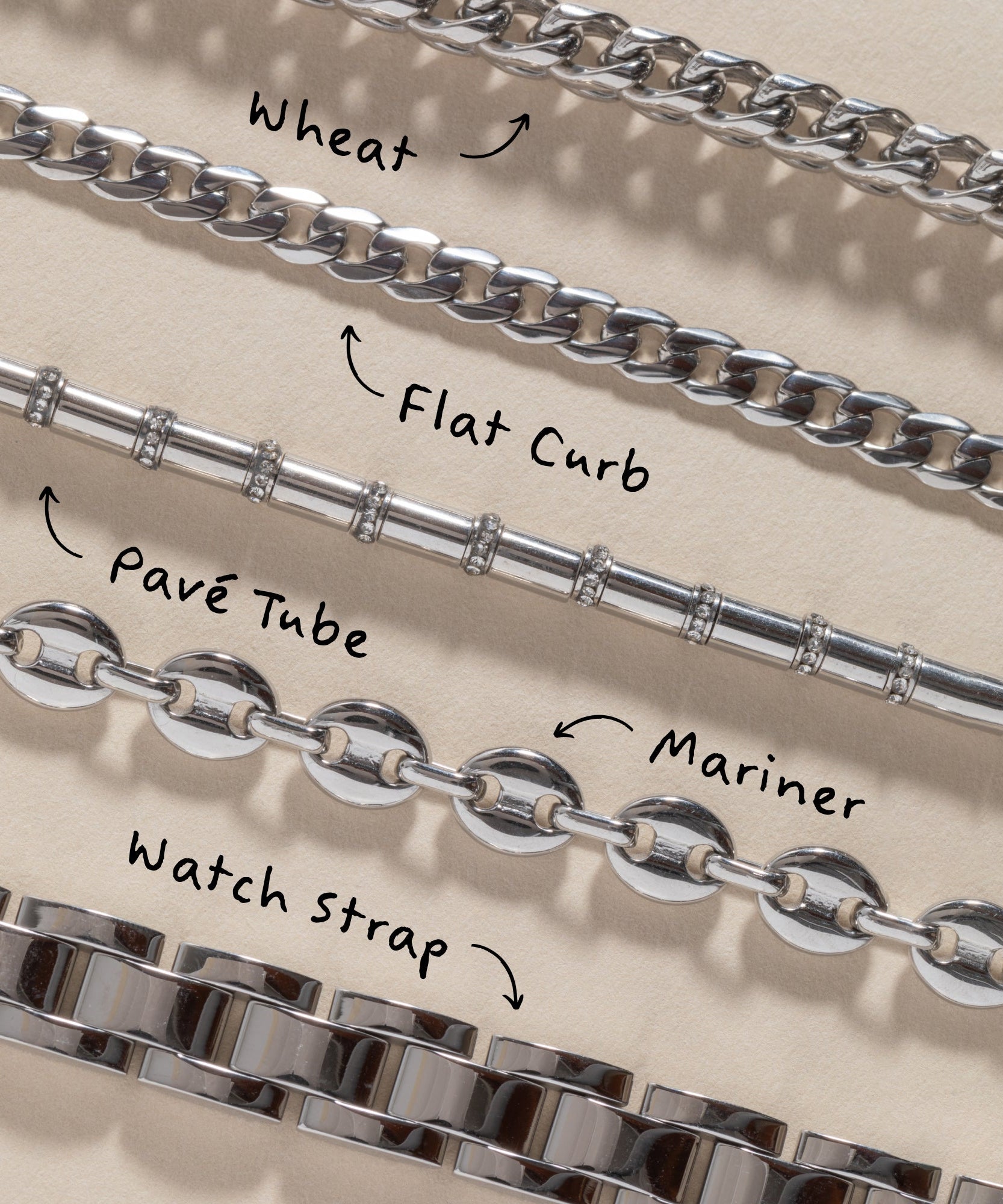 Chunky Watch Strap Bracelet