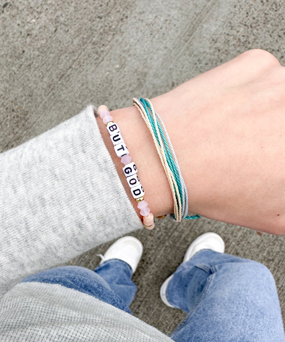 But God Letter Bracelet