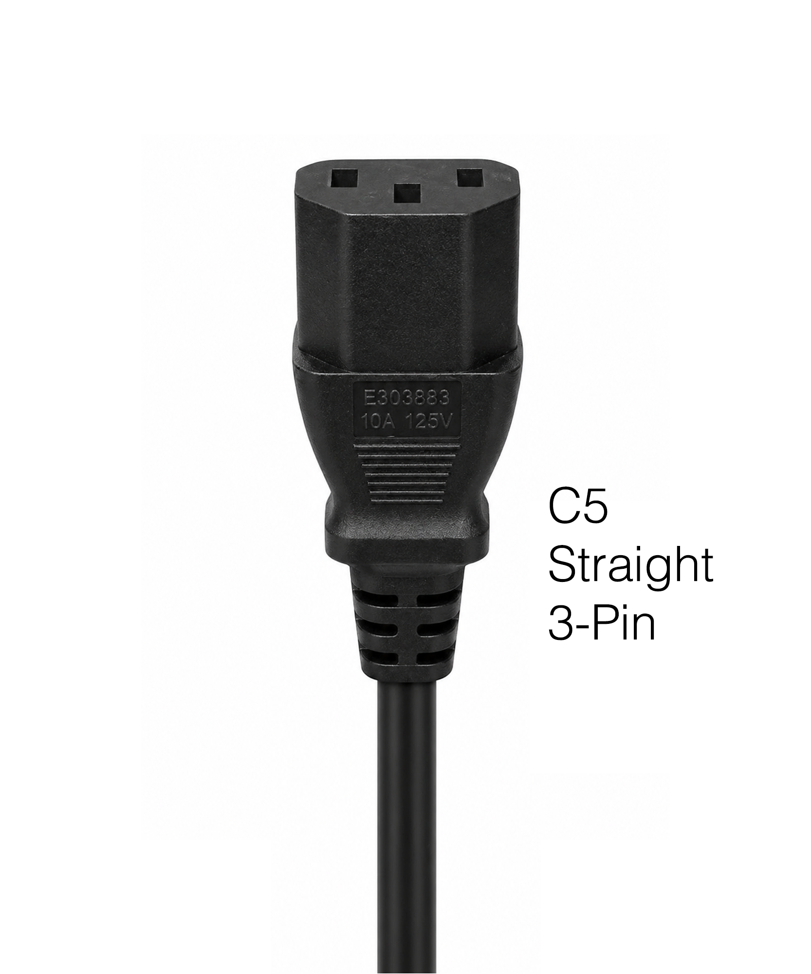 Samsung 3903000085 AC Power Cable | 6 Ft C5 Cloverleaf 3-Prong Grounded Cord - 3903-000085