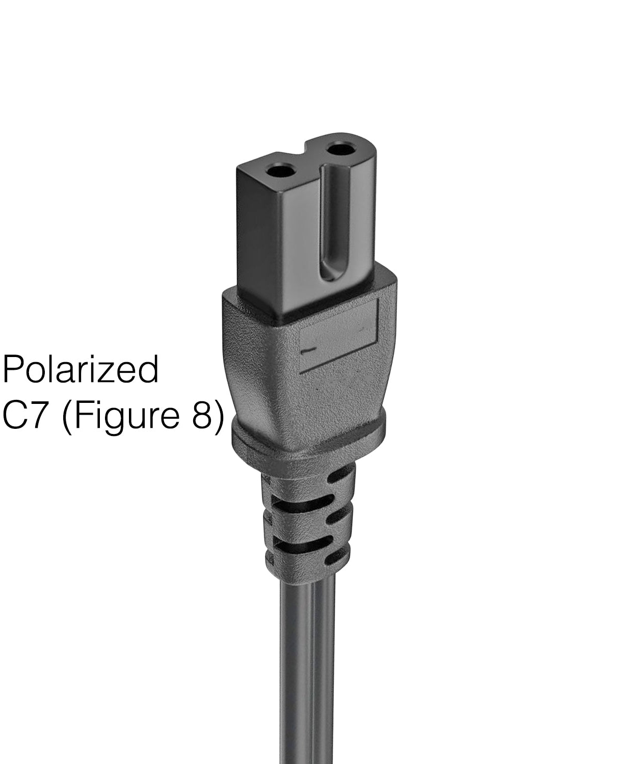 AC Power Cable / Cord | 6 FT - C7 Straight Figure 8 Polarized to 2 Prong Male | 389G202A15NHLD / 389G202A15NJRB