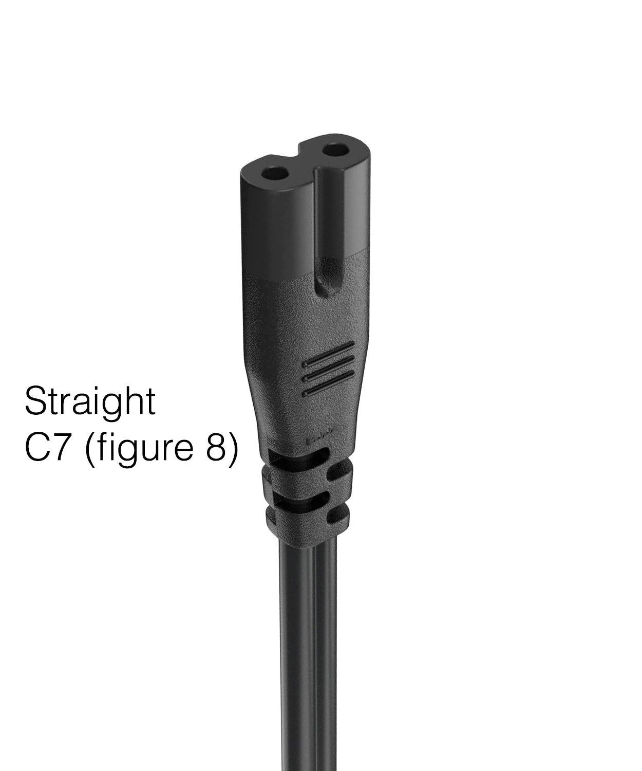 Anderic AC Power Cable Cord | 2 Prong Male to C7 (Figure 8) | 6 foot - C7STRAIGHT6