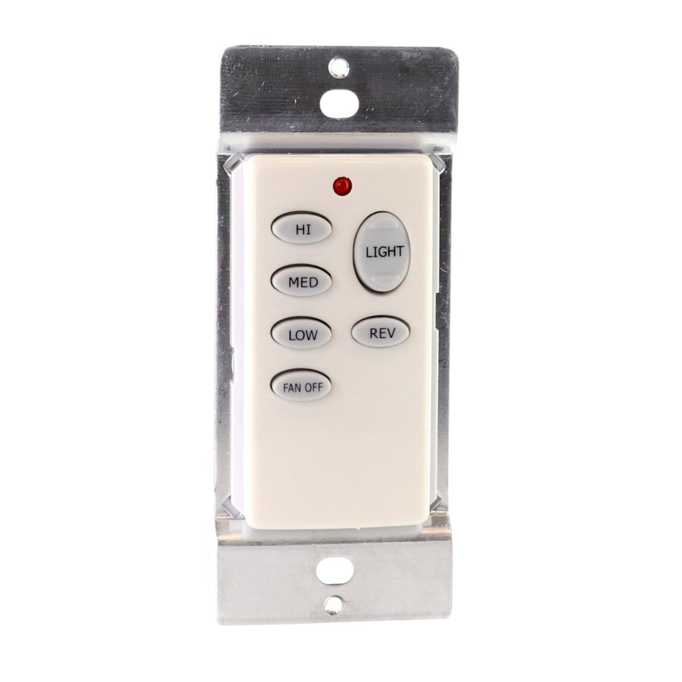 Anderic CHQ9051T Wireless Wall Switch Ceiling Fan Remote Control for 3-Speed Fans with Up & Down Light and Reverse Keys