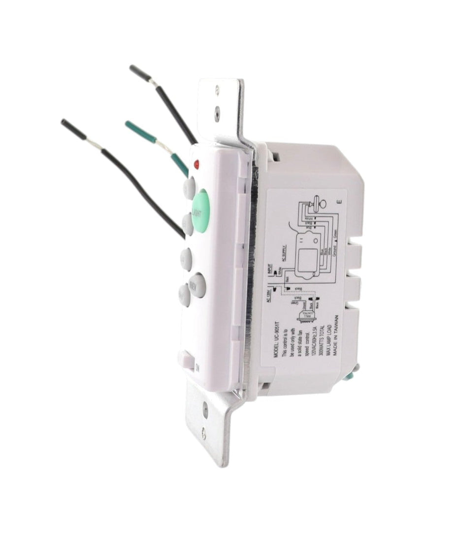 Anderic UC9051T-Wired 3-Speed Wall Switch Ceiling Fan Remote Control | CHQ9051T