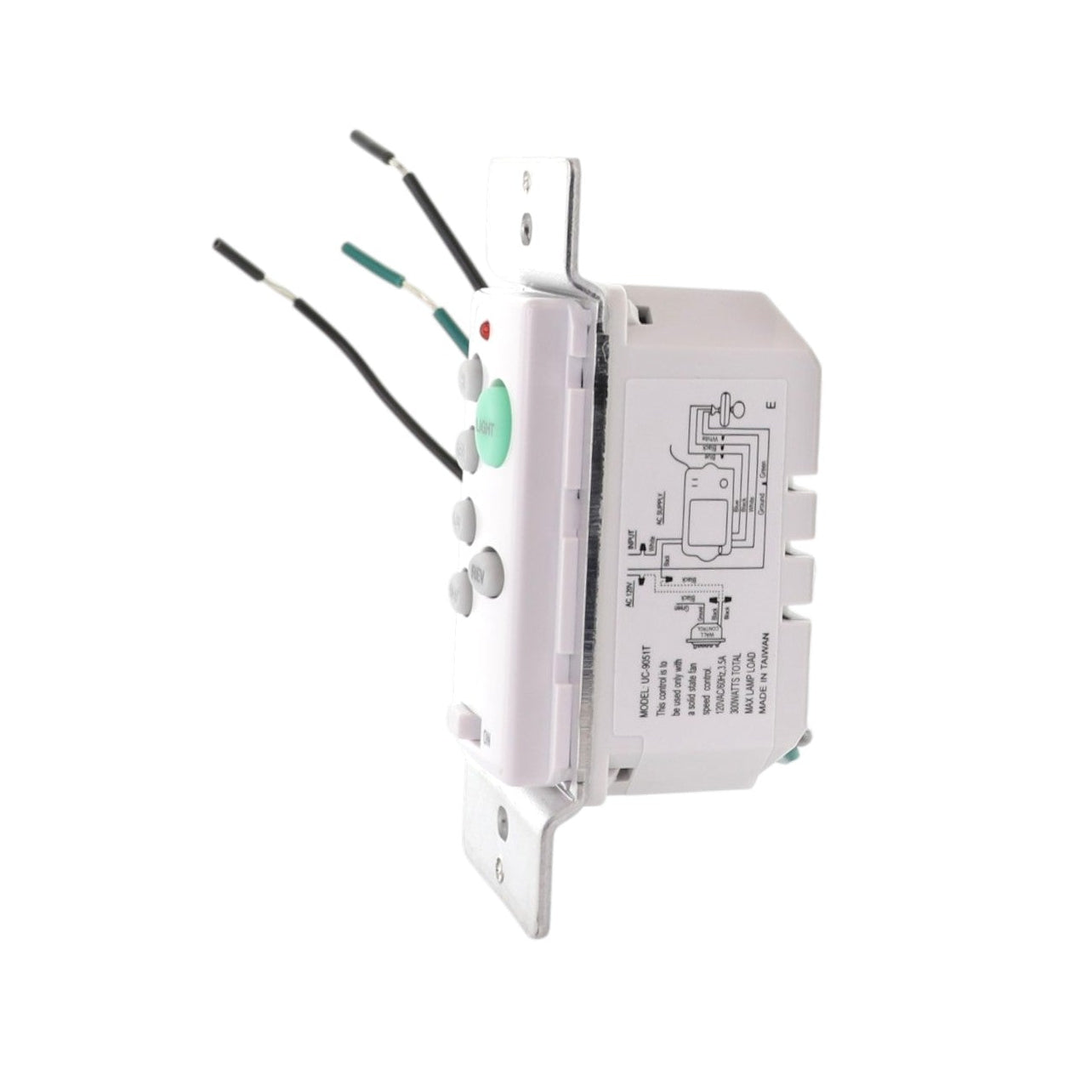 Anderic UC9051T-Wired 3-Speed Wall Switch Ceiling Fan Remote Control | CHQ9051T