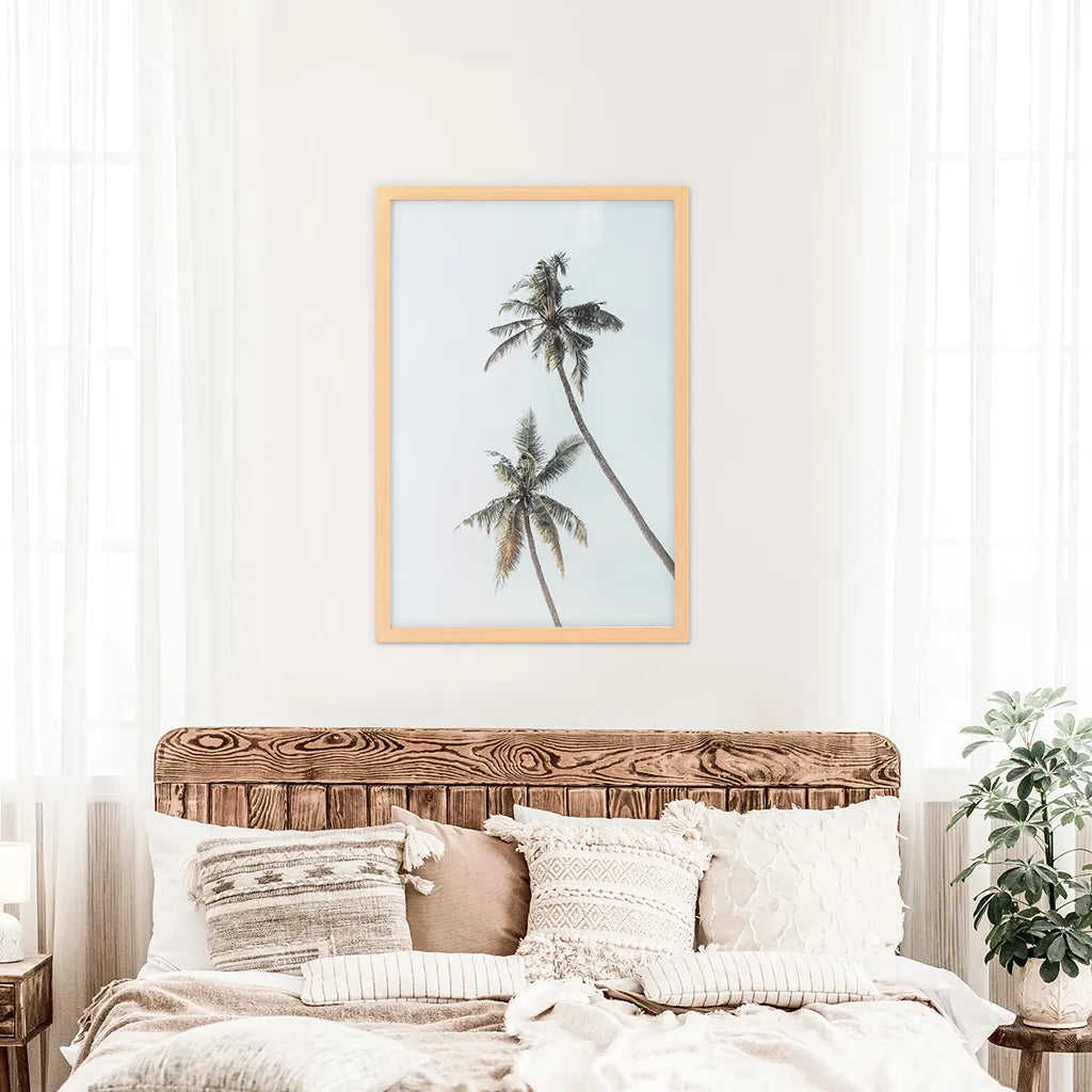 California Tropical Themed Wall Decor. Large Palm Trees