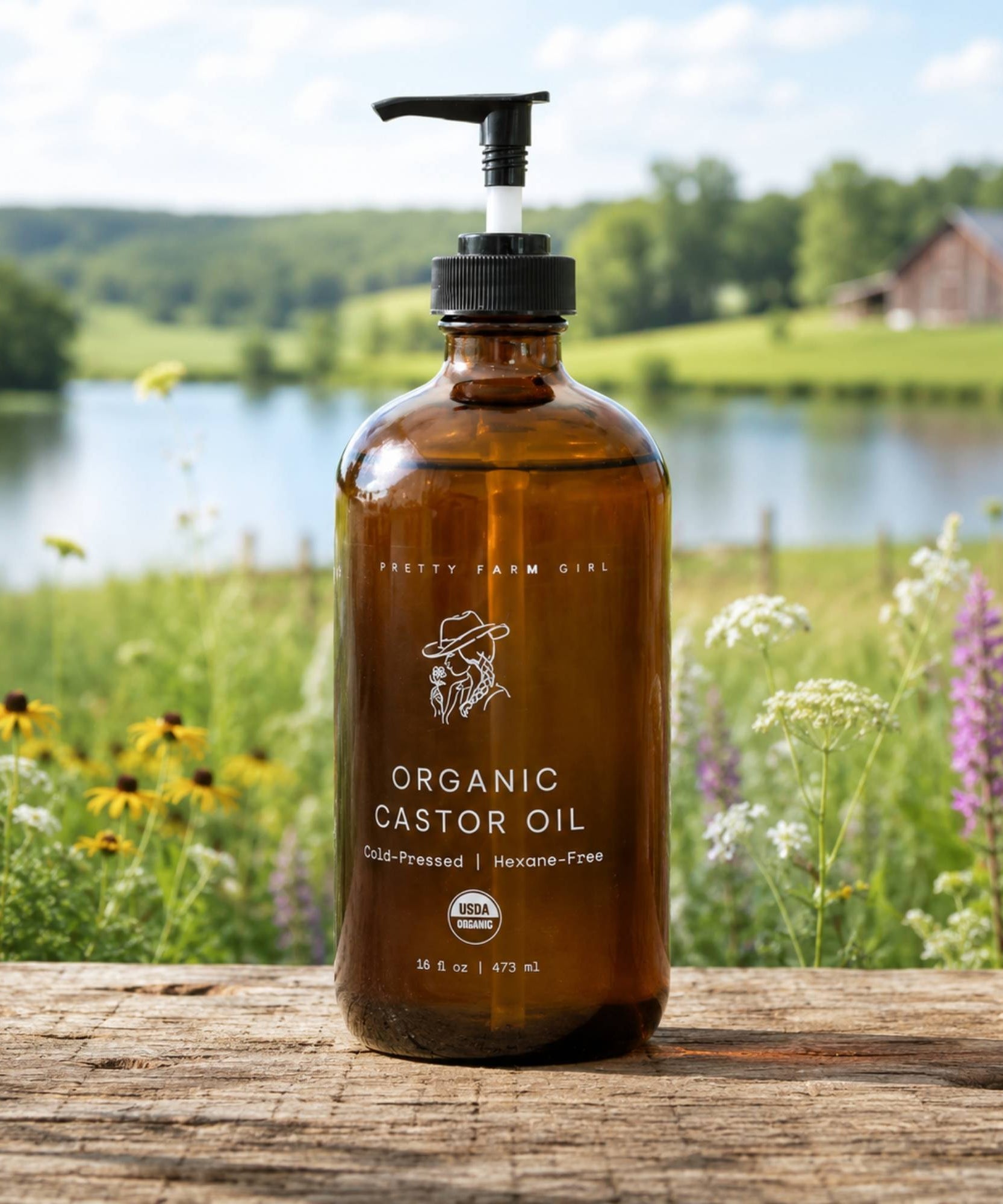 Pure Organic Cold Pressed Hexane-Free Castor Oil