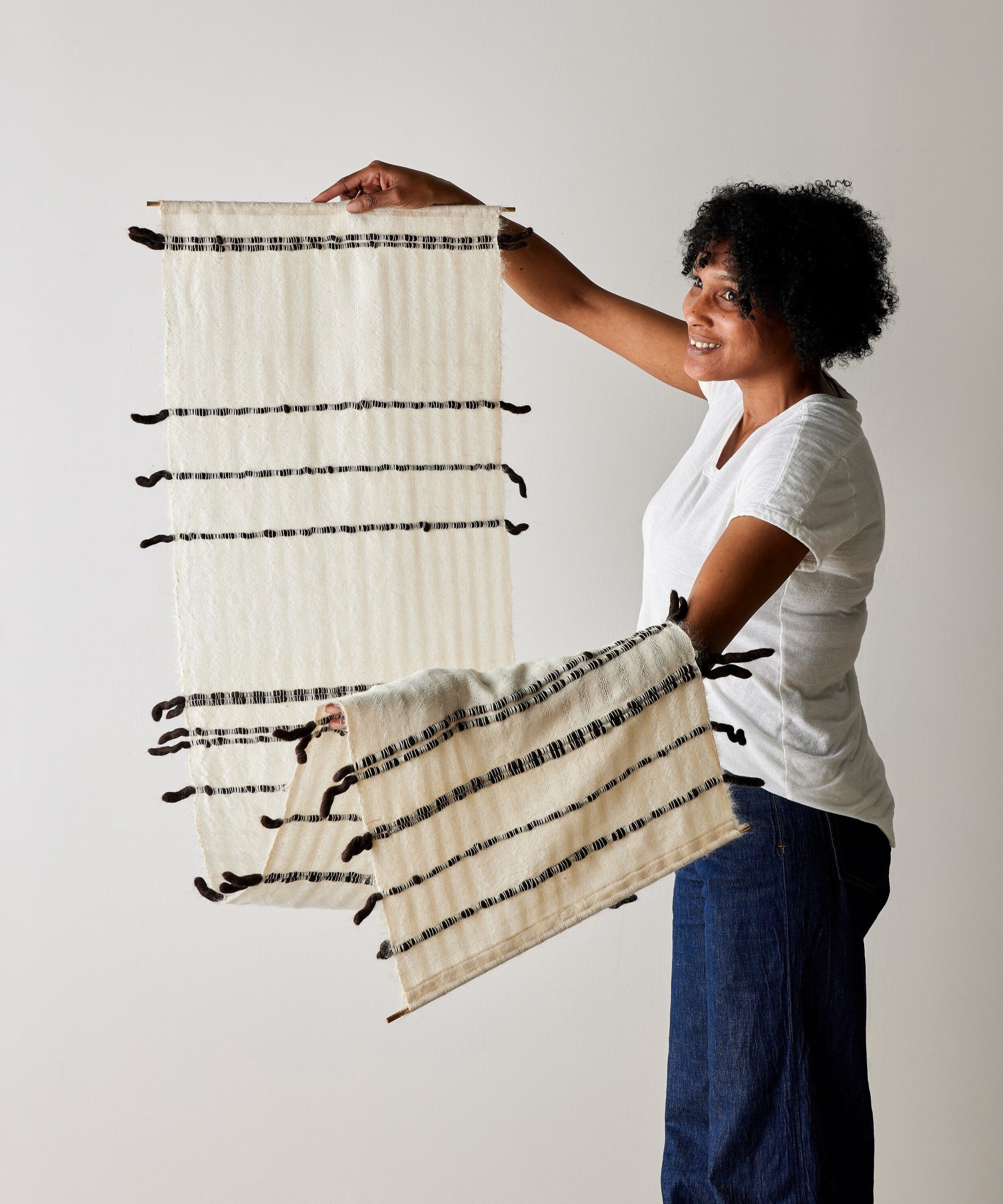 Chiaroscuro Handwoven Cotton Wall Hanging