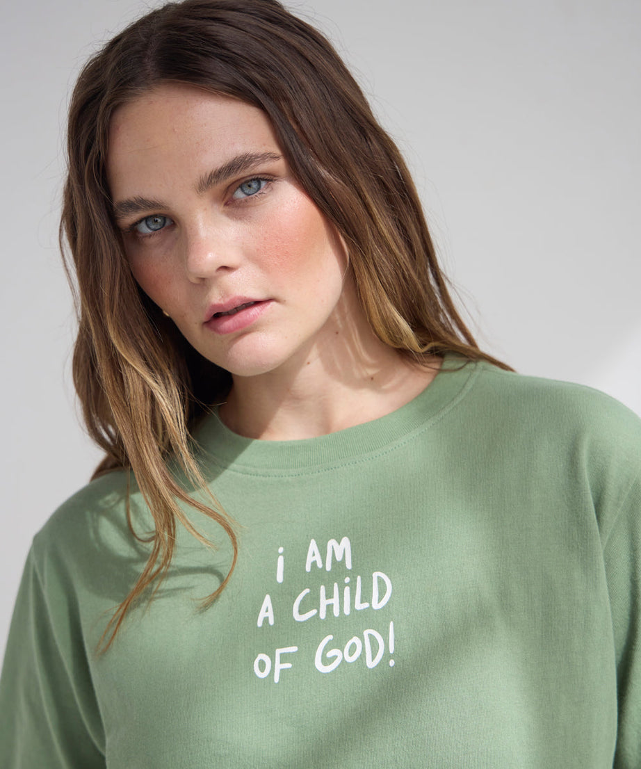 Child of God Cropped Women's Tee