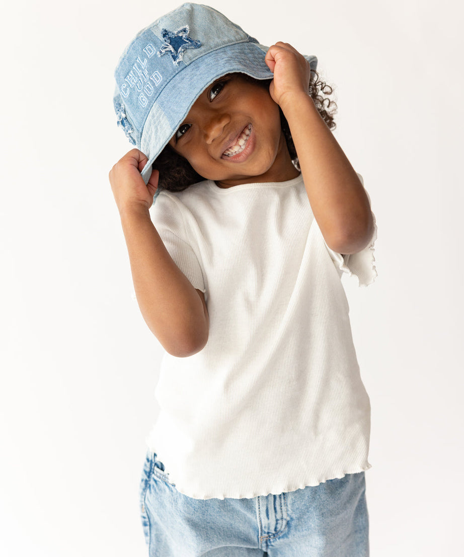Child of God Jeans-Anglerhut für Kinder