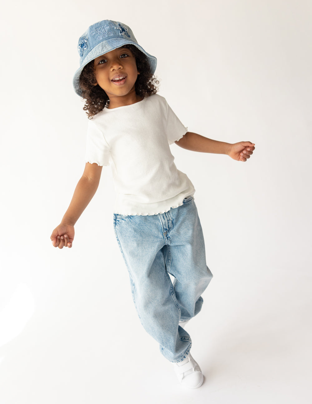 Child of God Denim Kids Bucket Hat