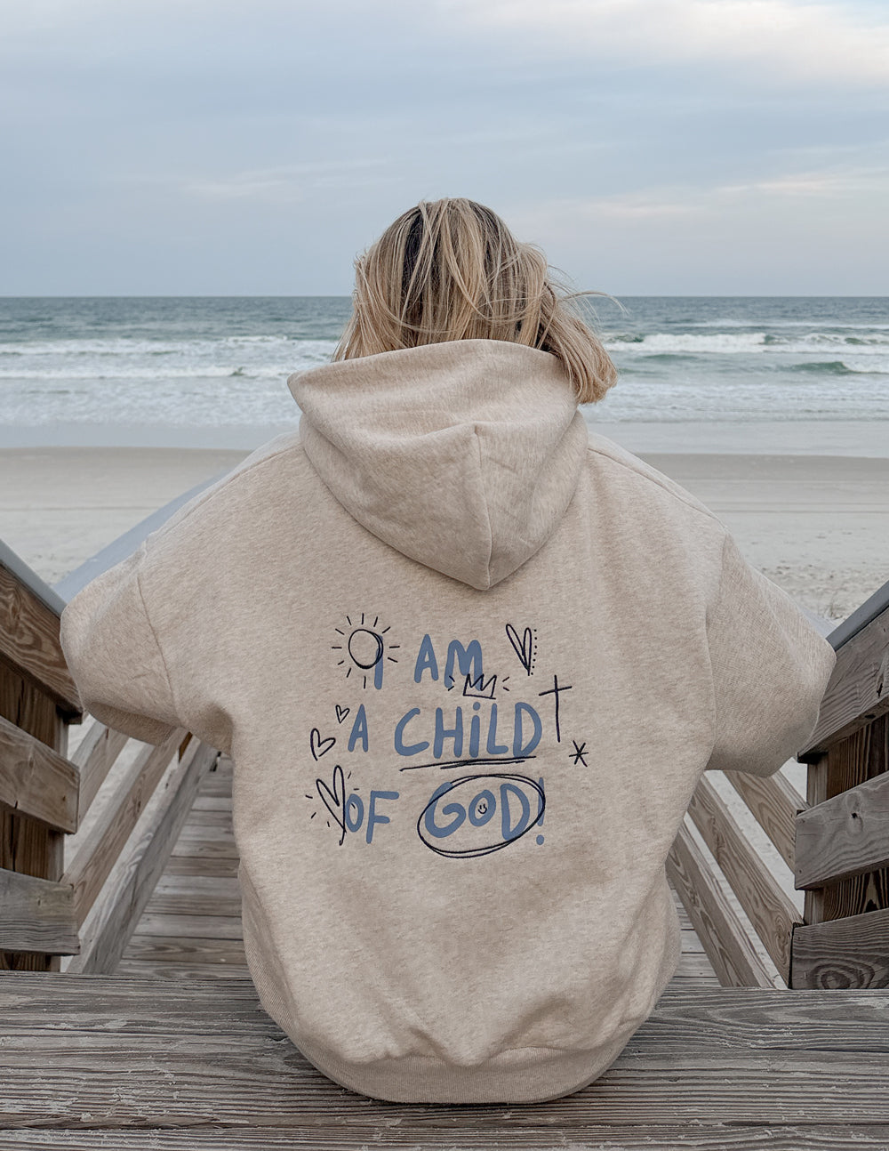 Child of God Eggshell Full-Zip Hoodie