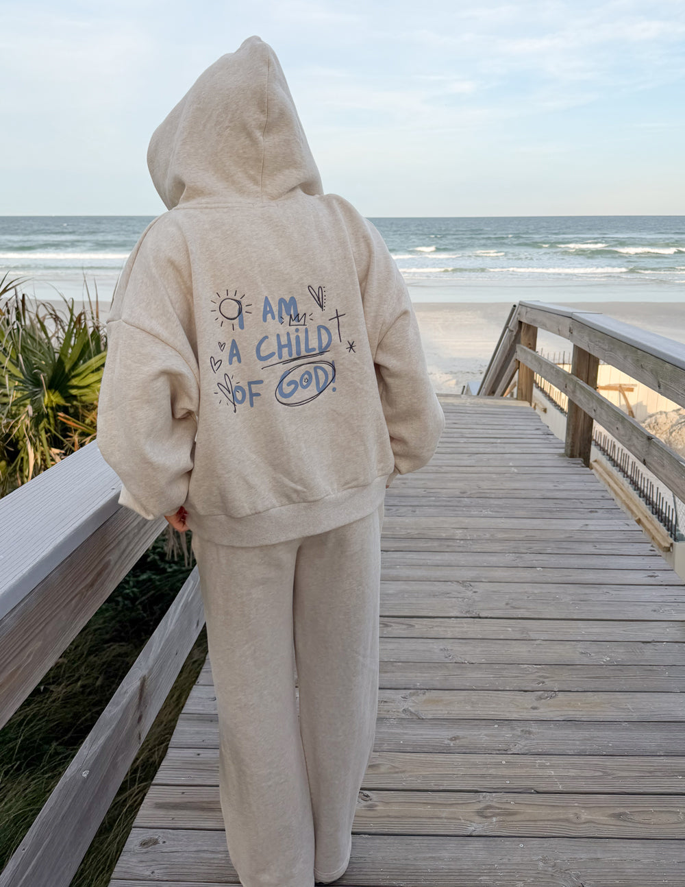Child of God Eggshell Full-Zip Hoodie