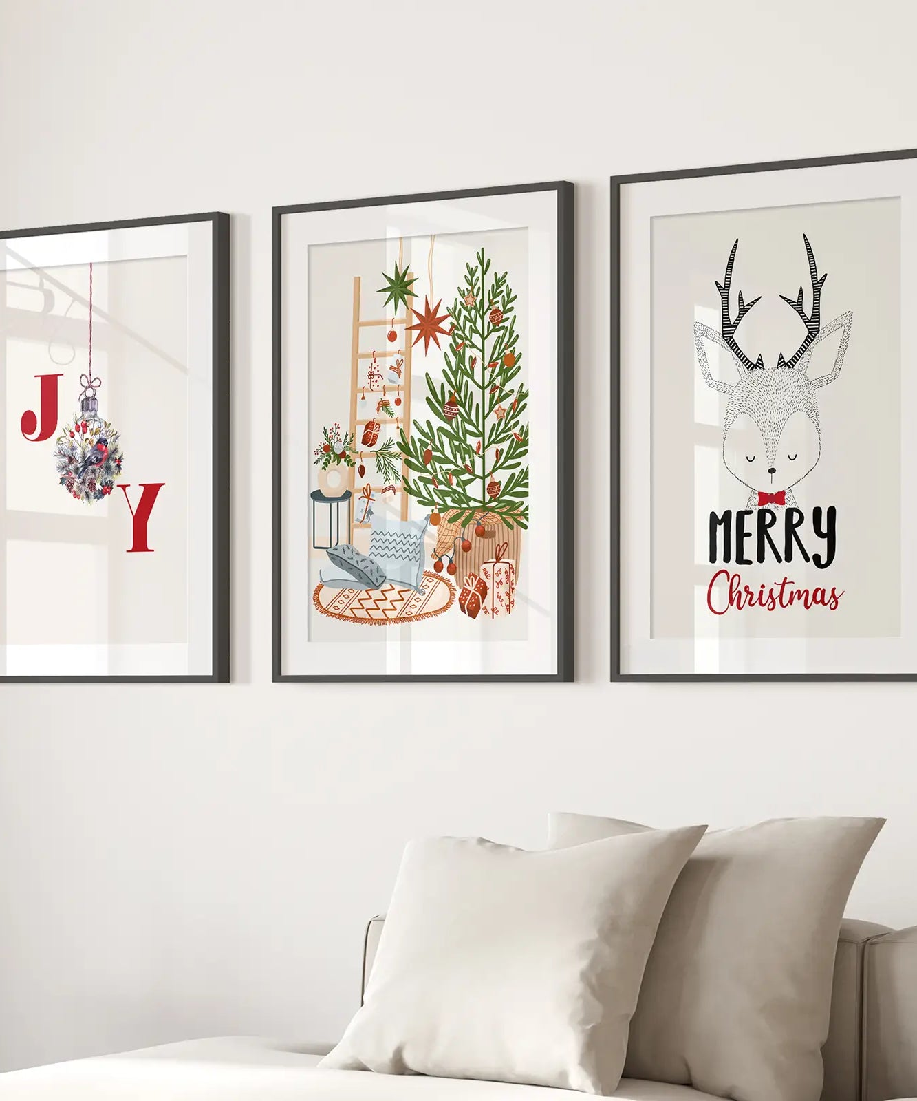 Kinderzimmer Weihnachten Winter Kunst Poster Wohndeko