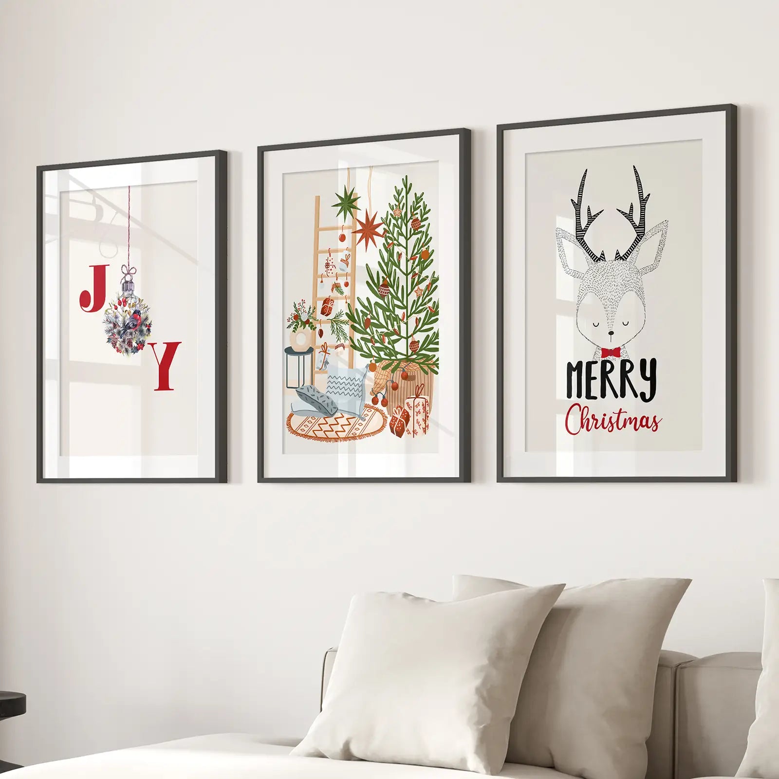 Kinderzimmer Weihnachten Winter Kunst Poster Wohndeko