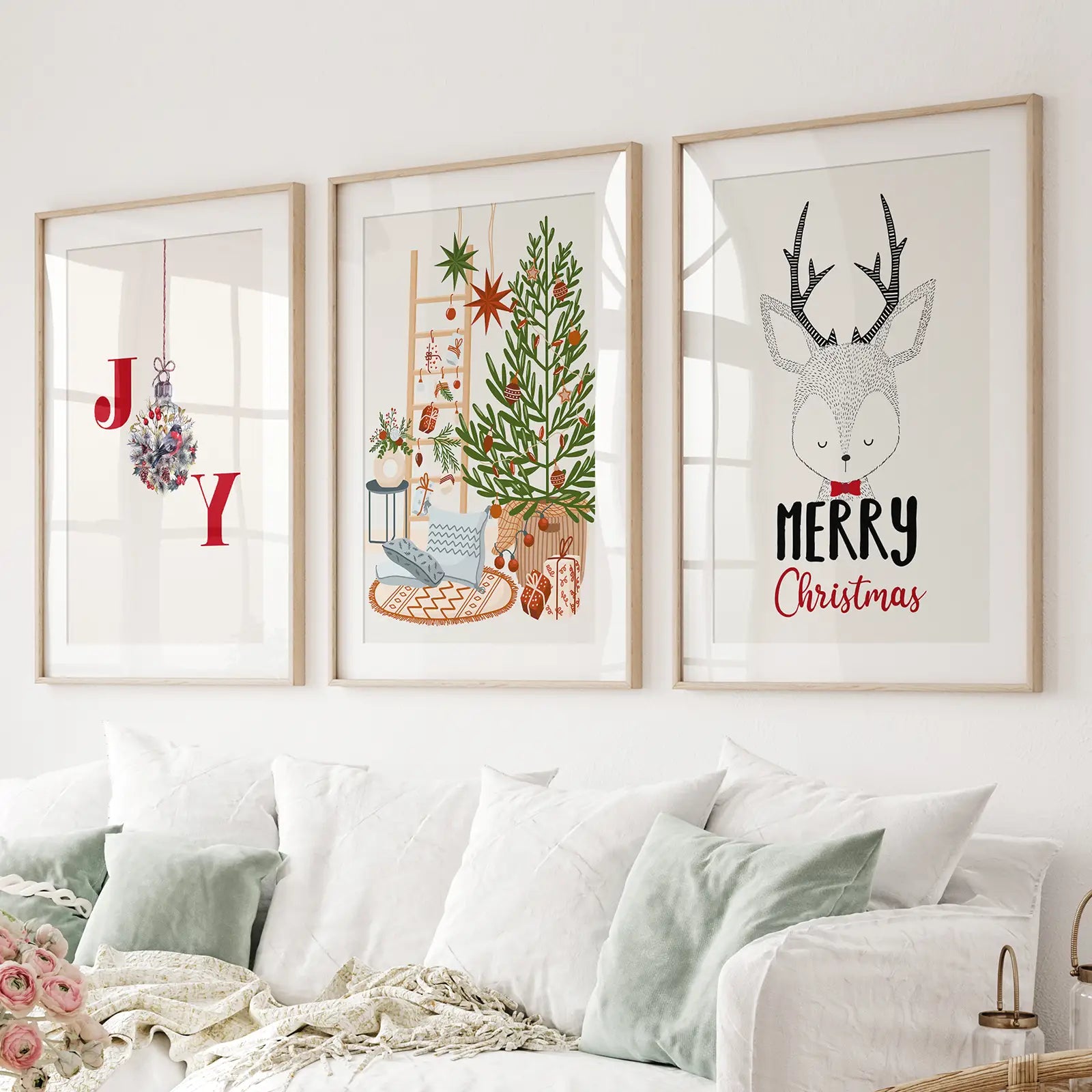 Kinderzimmer Weihnachten Winter Kunst Poster Wohndeko