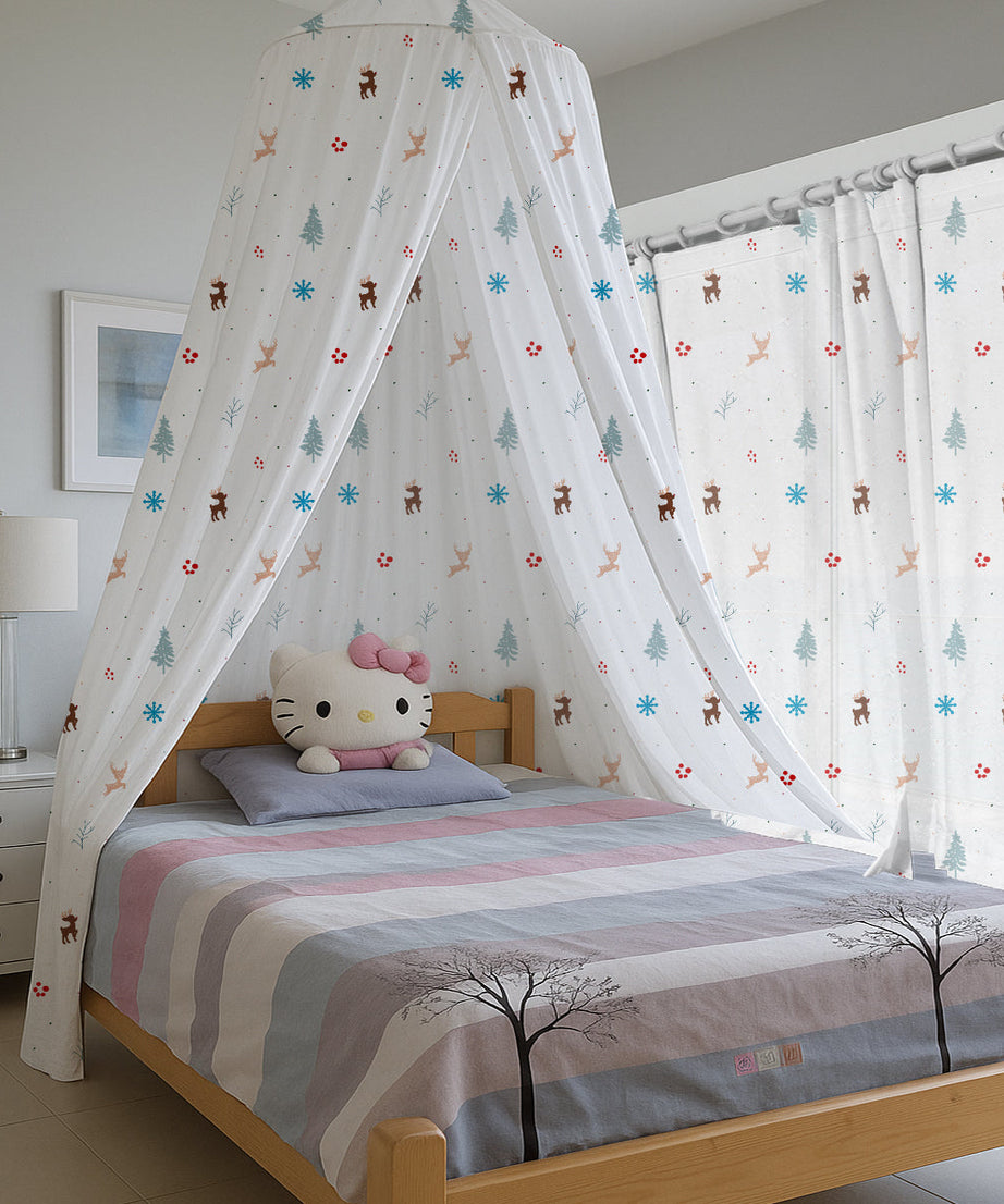 Christmas Raindeer Printed Canopy