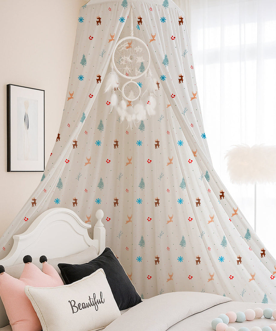 Christmas Raindeer Printed Canopy