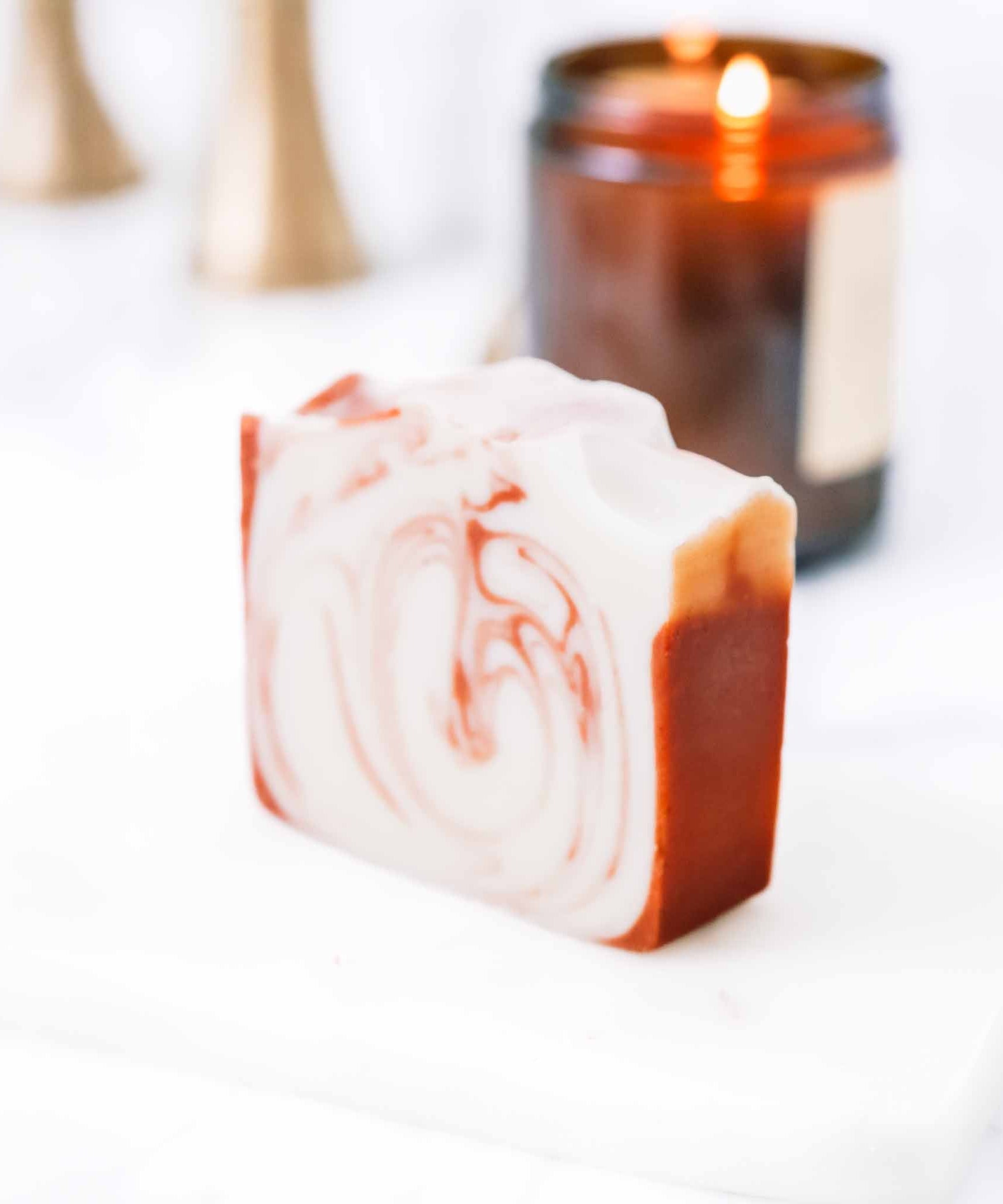 Citrus Cedarwood Handmade Tallow and Goat Milk Soap Bar