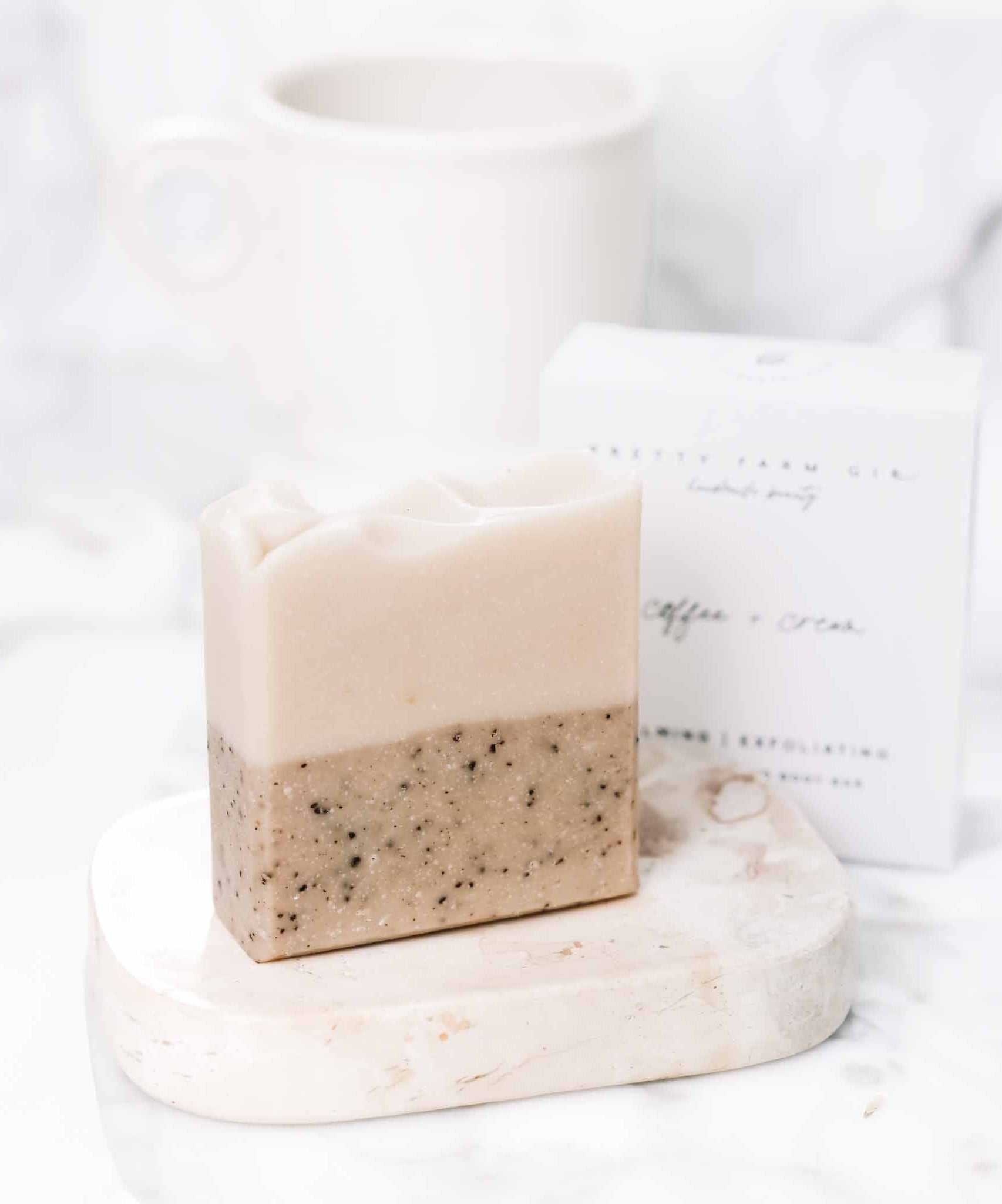 Coffee + Cream Handmade Tallow and Goat Milk Soap Bar