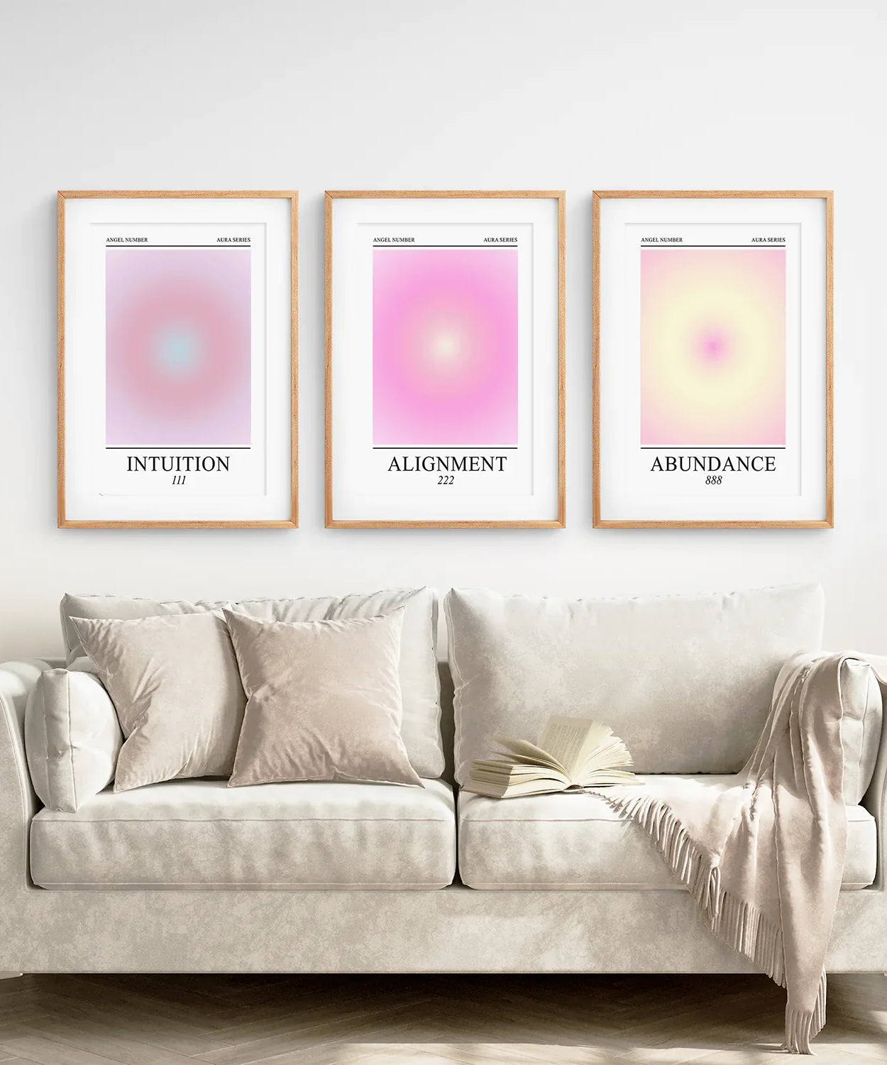 Aura-Energie spiritueller Gradienten-Wandkunst-Set