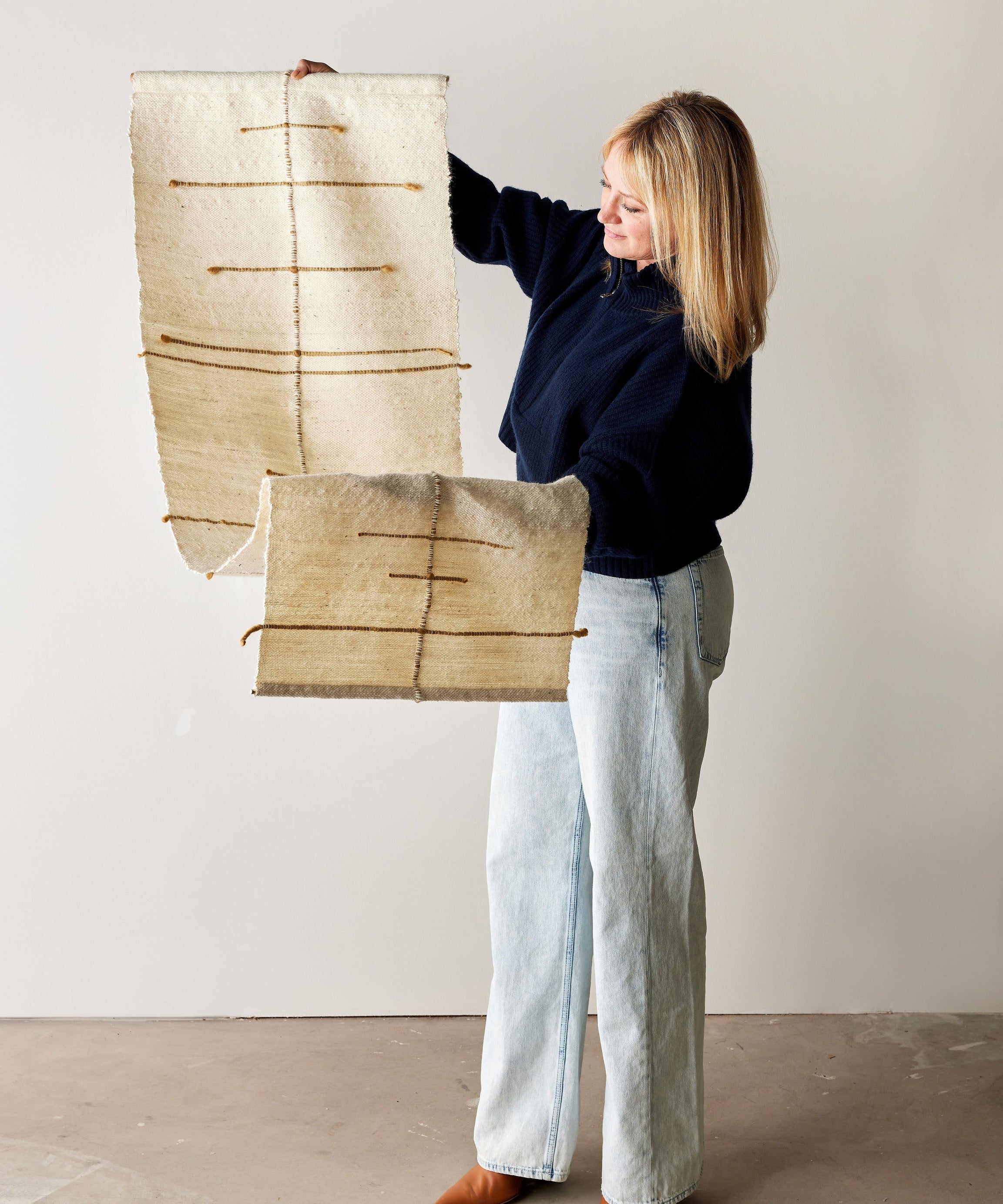 Compass Handwoven Cotton Wall Hanging