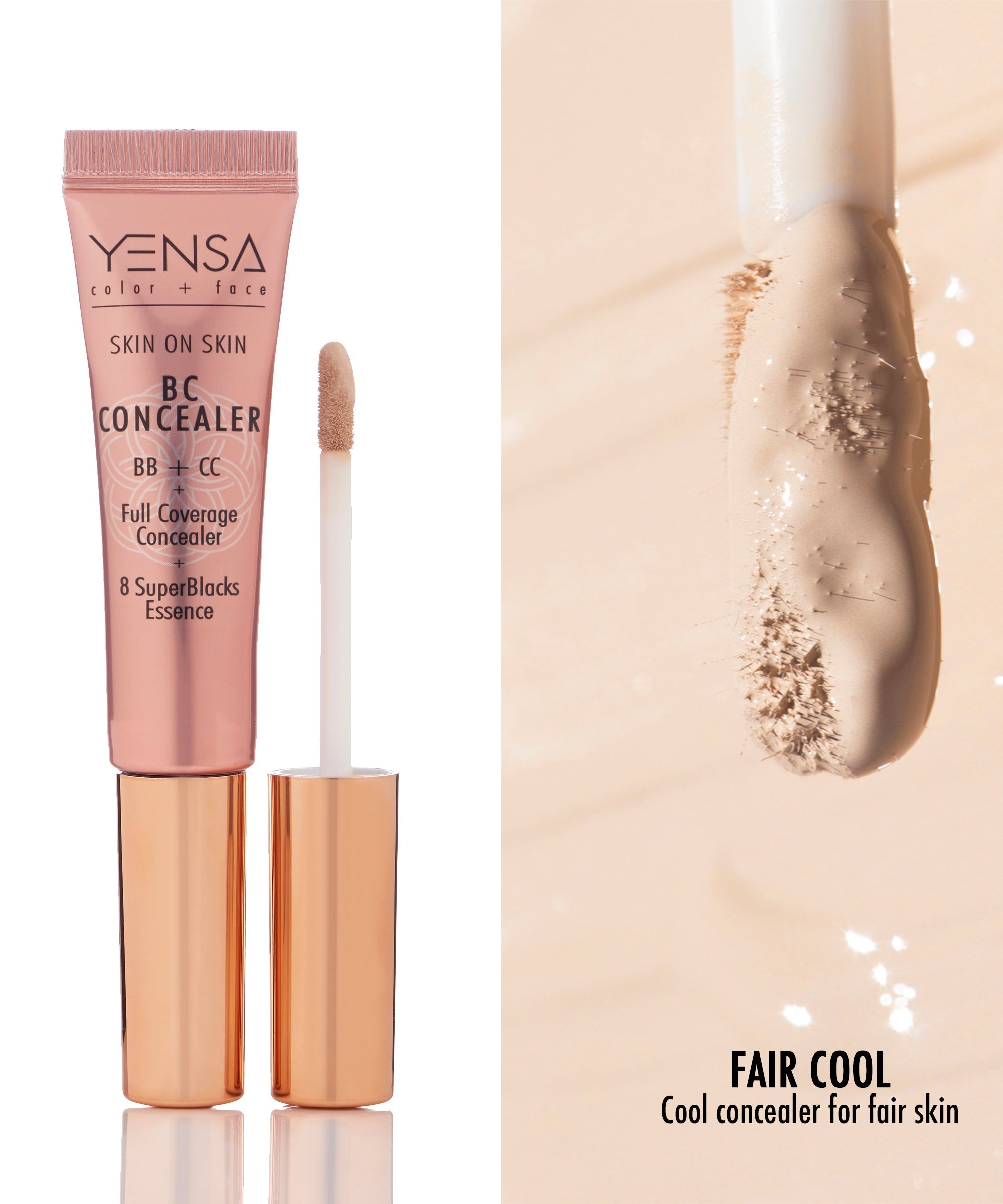 Skin On Skin BB + CC Full Coverage Hyaluronic Serum Concealer