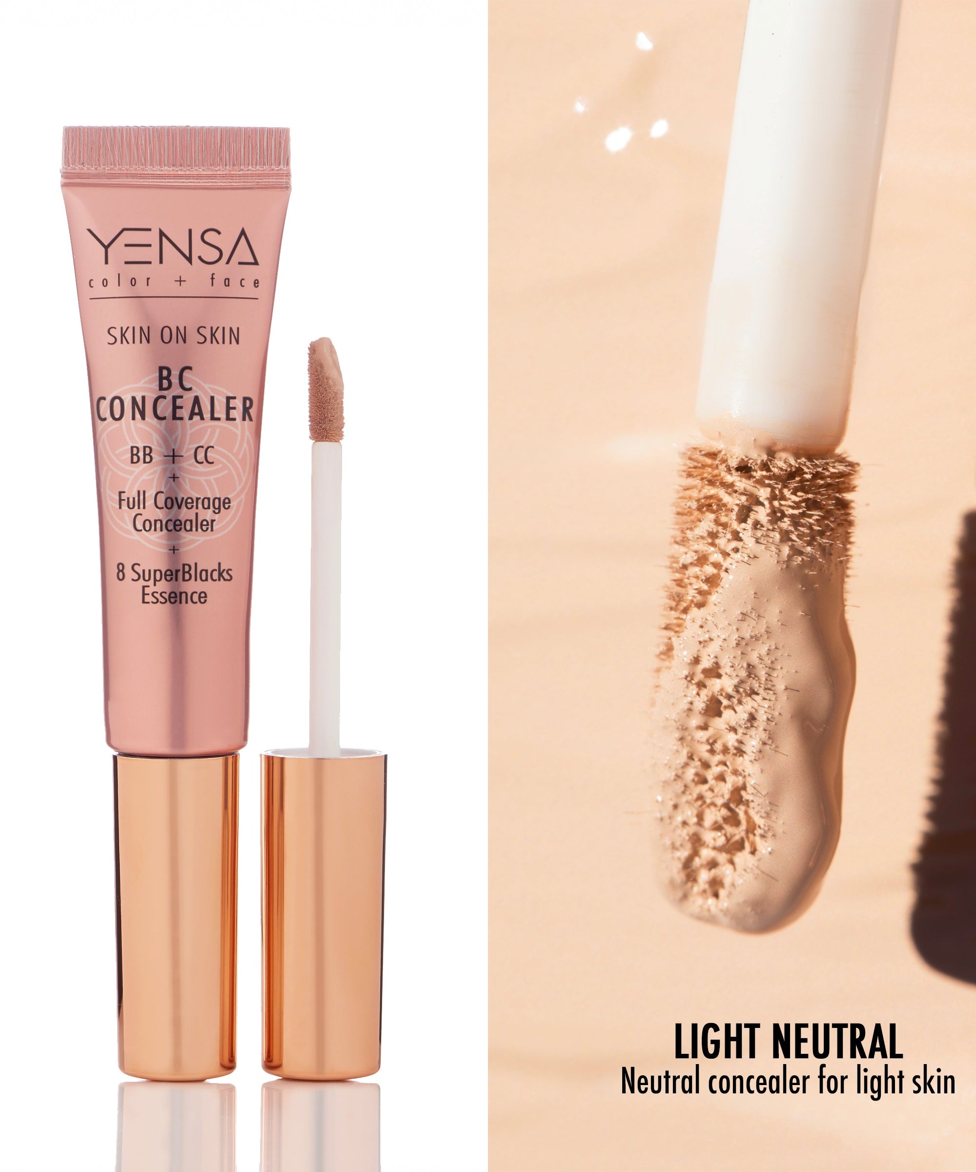 Skin On Skin BB + CC Full Coverage Hyaluronic Serum Concealer