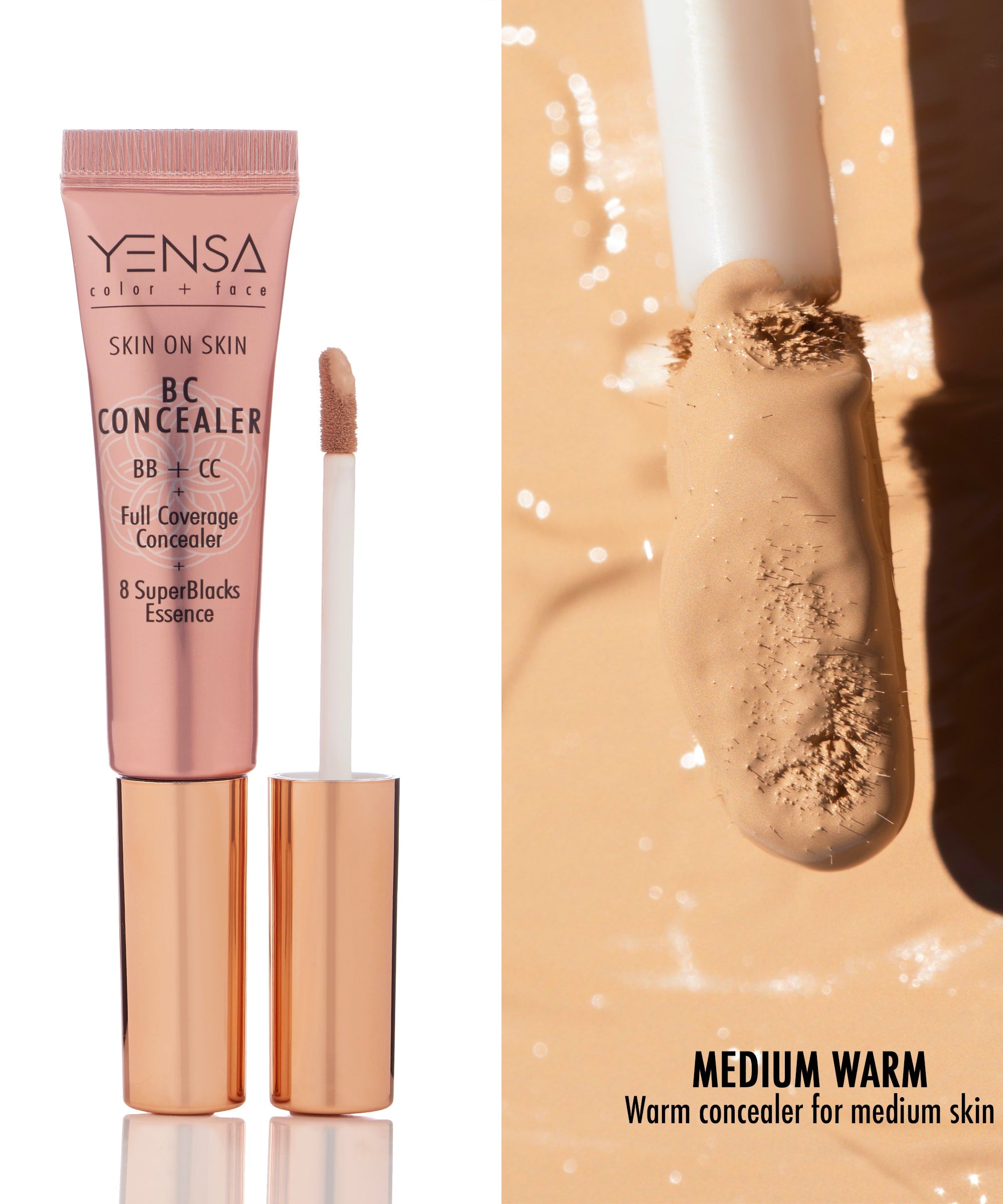 Skin On Skin BB + CC Full Coverage Hyaluronic Serum Concealer