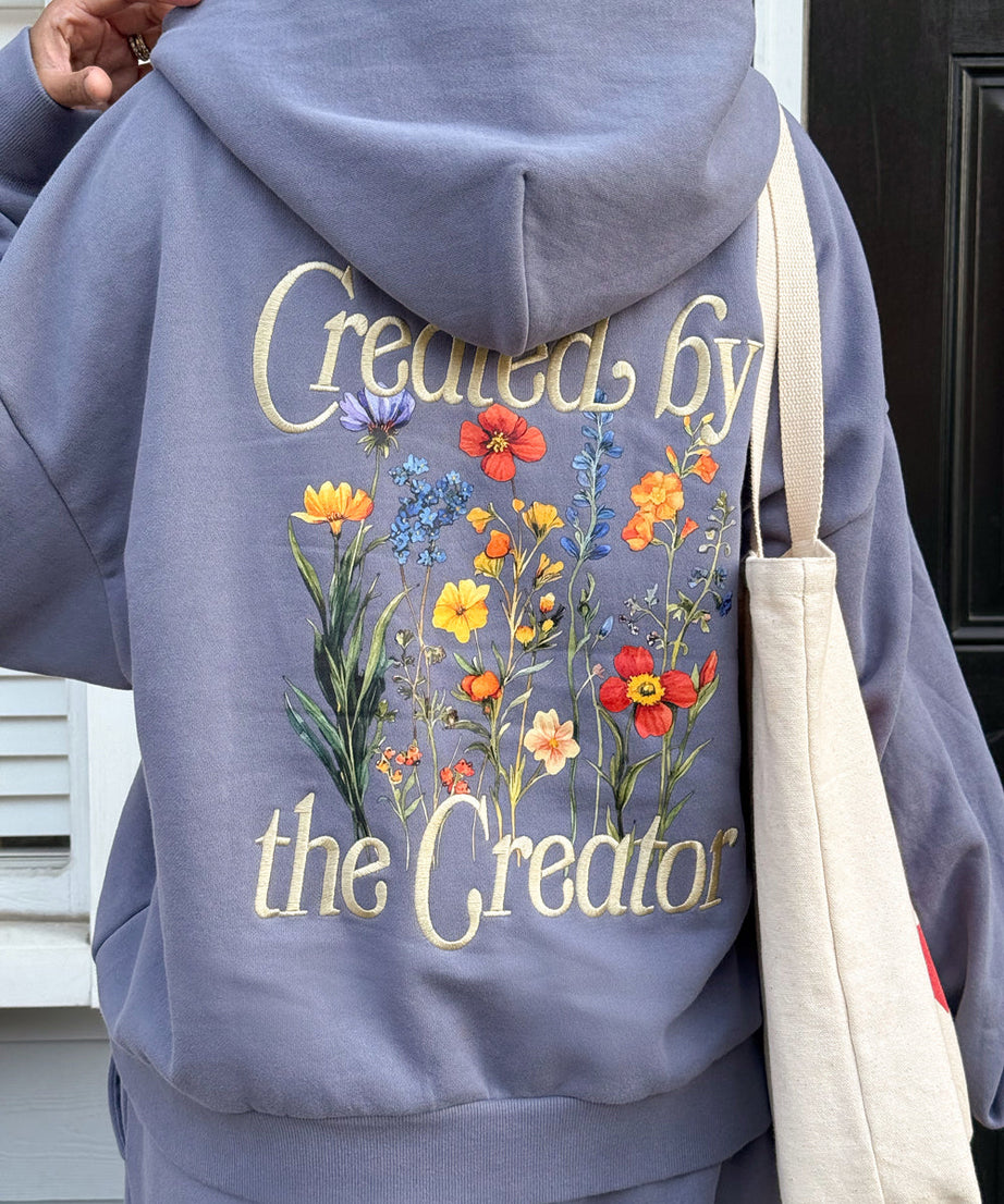 Created by the Creator Plum Full-Zip Hoodie