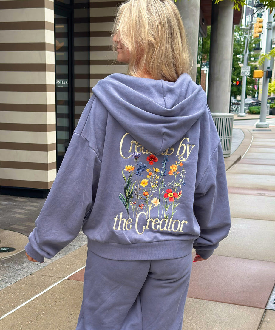 Created by the Creator Plum Full-Zip Hoodie