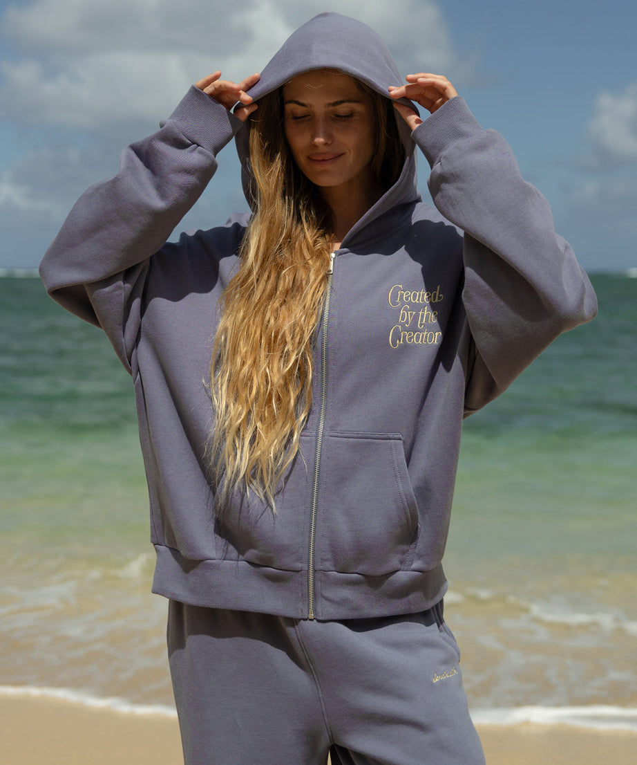 Created by the Creator Plum Full-Zip Hoodie