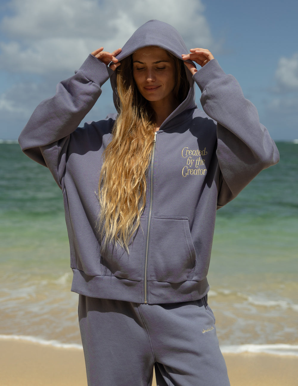 Created by the Creator Plum Full-Zip Hoodie