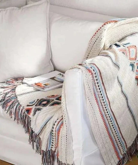 Boho Summer Throw Kit: Crochet-your-Own