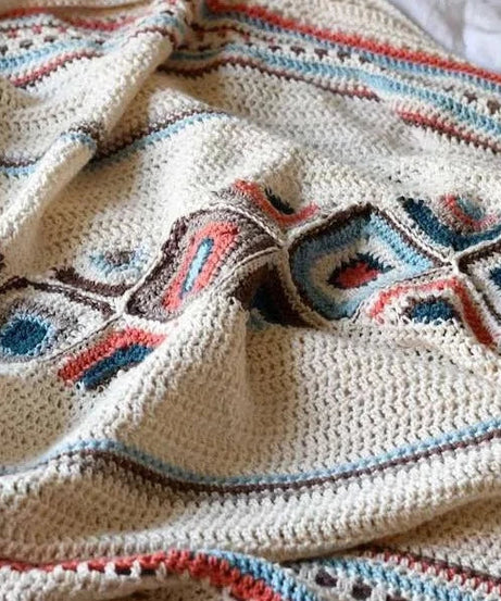 Boho Summer Throw Kit: Crochet-your-Own