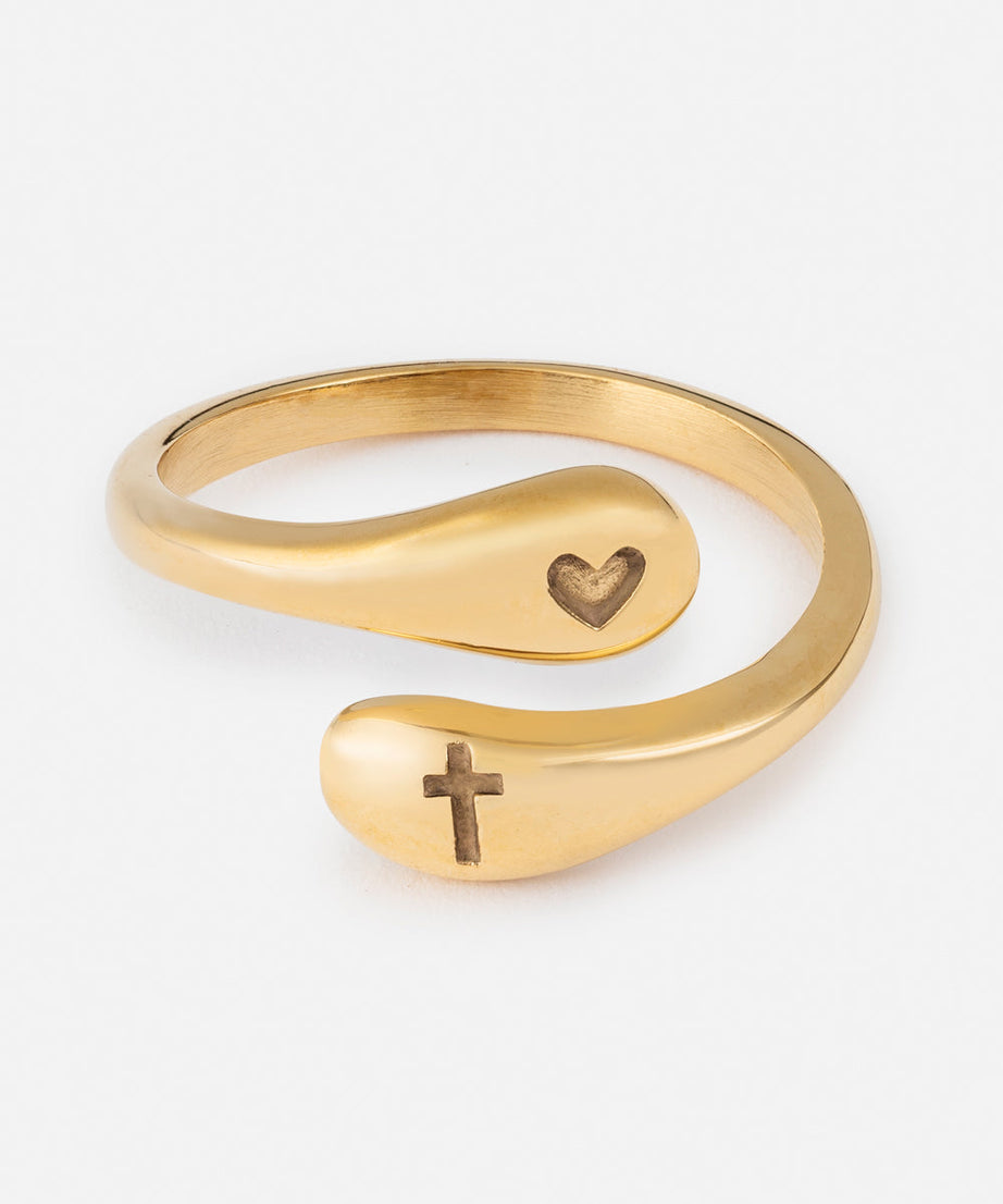 Cross Equals Love Ring