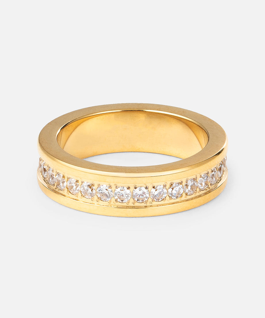 Cross Eternity Gem Ring Set