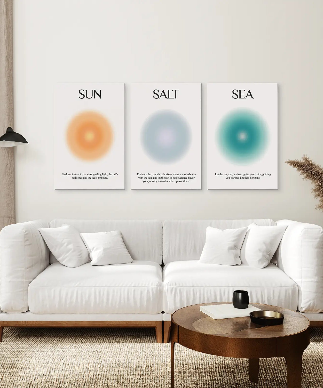 Sonne Salz und Meer Aura-Poster Wanddekorationsset