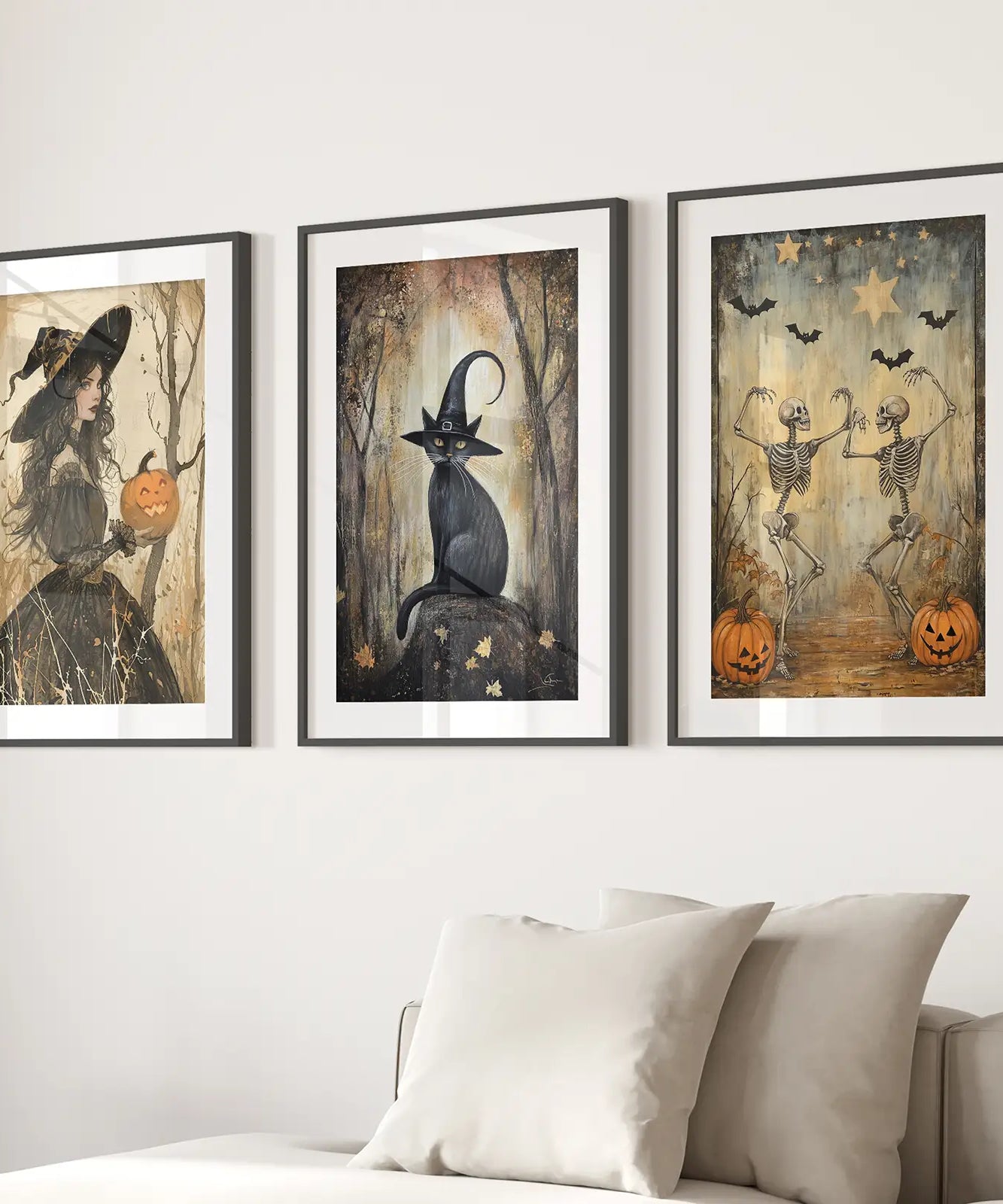 Witchy Halloween Herbst Deko Moderne Wandkunst Druck