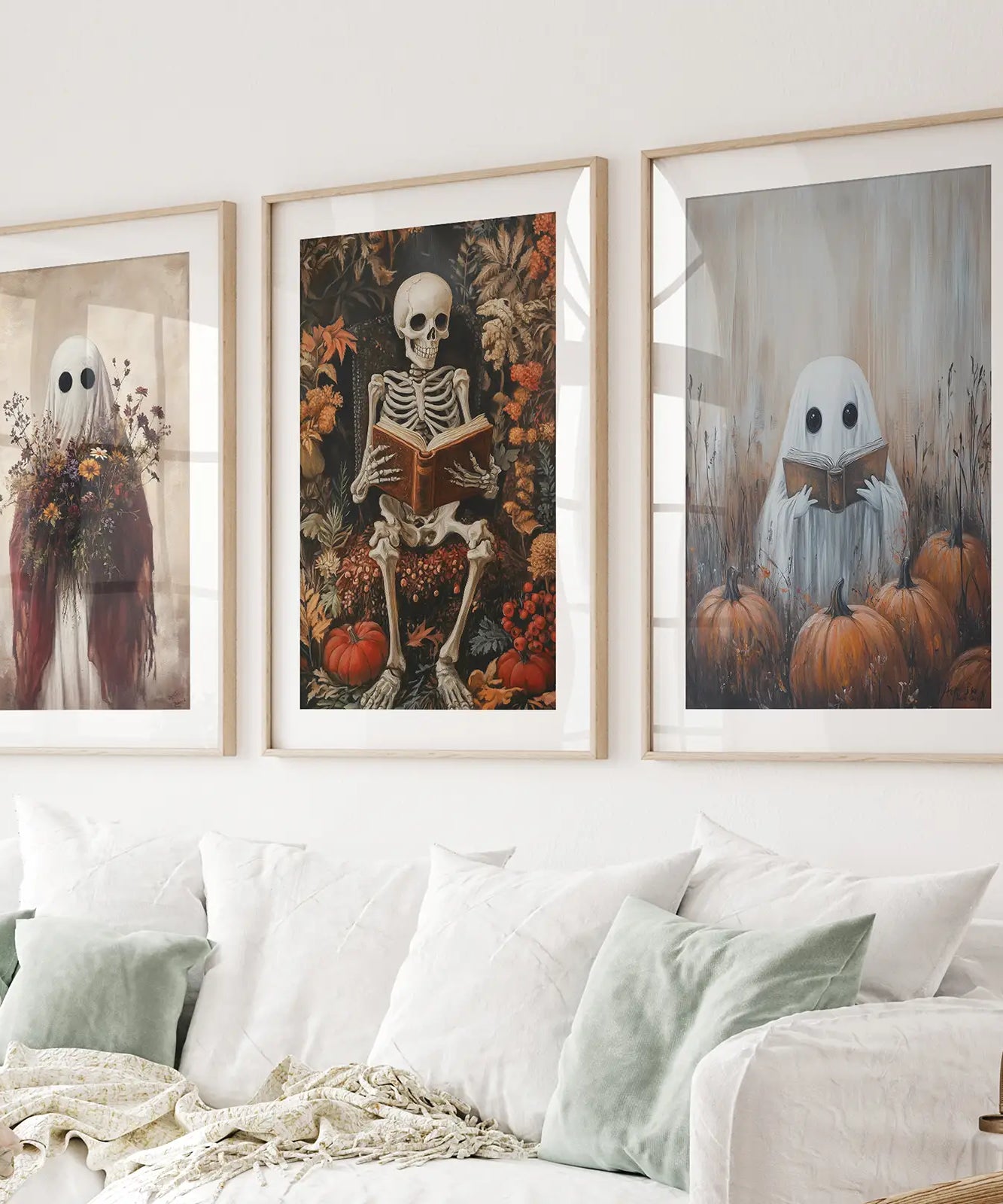 Halloween Skelett Wandkunst Dekorationen Poster