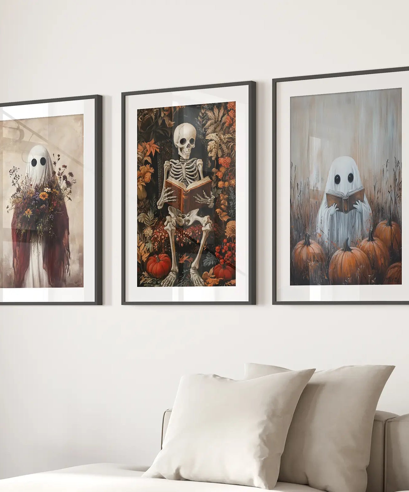 Halloween Skelett Wandkunst Dekorationen Poster