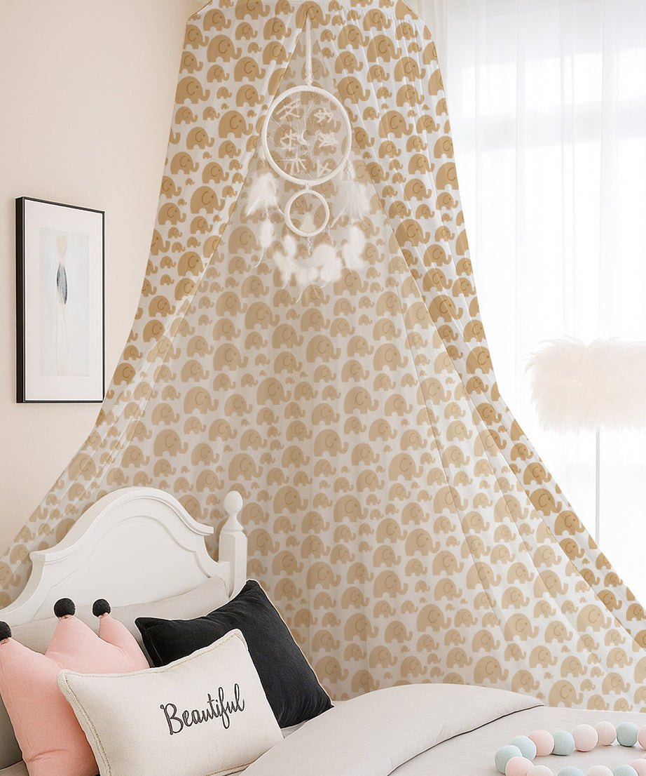 Cute Elephant Printed Canopy