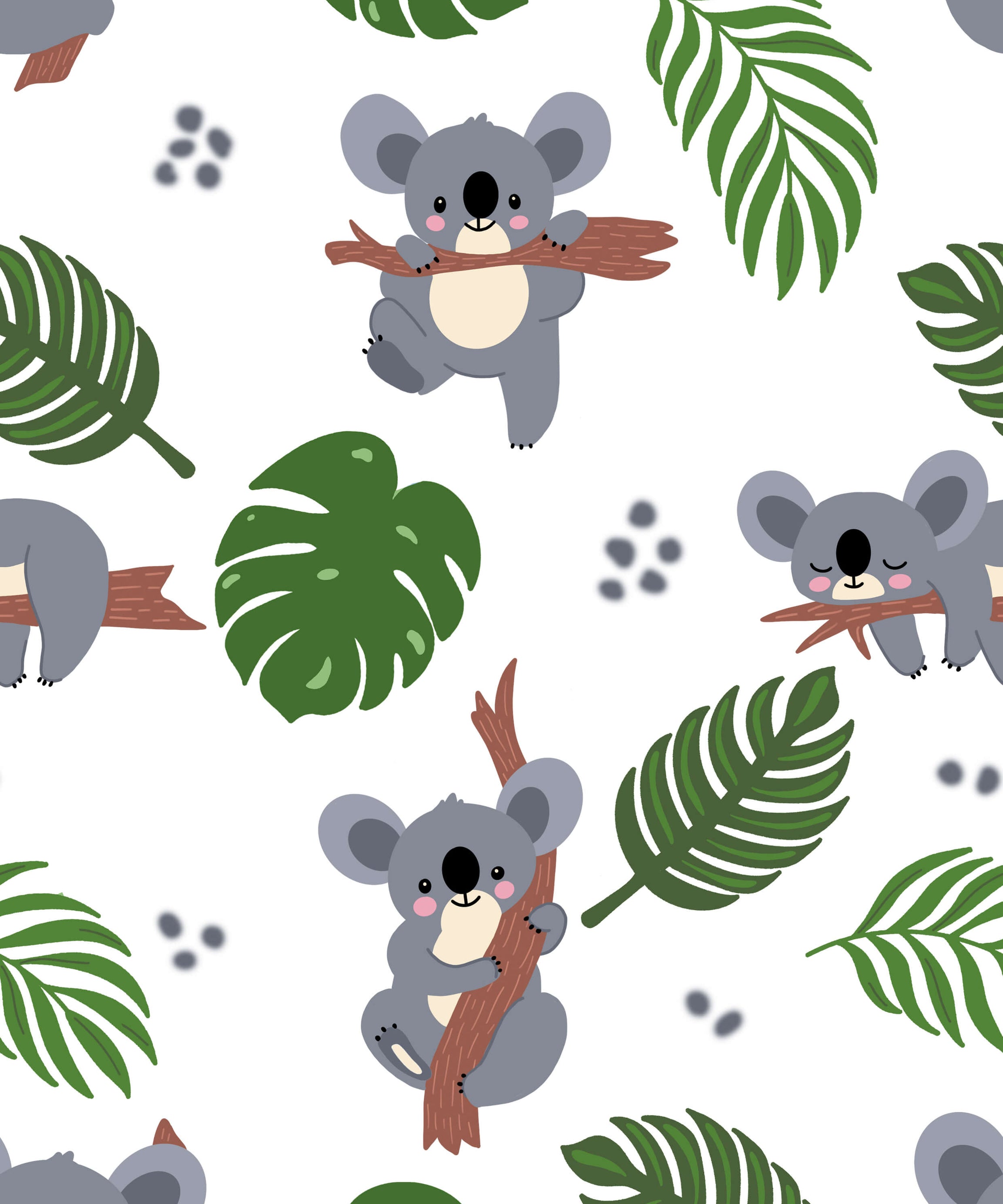 Cute Koala Printed Canopy