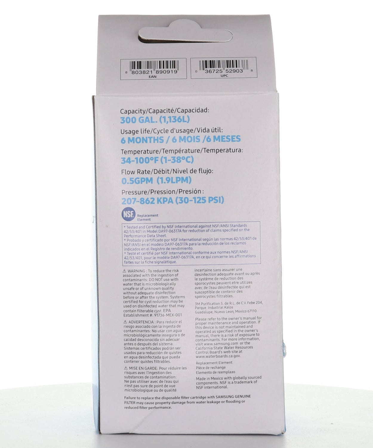 Samsung HAFIN2/EXP Original Ersatz-Kühlschrankwasserfilter – DA29-00003G (neue Version)