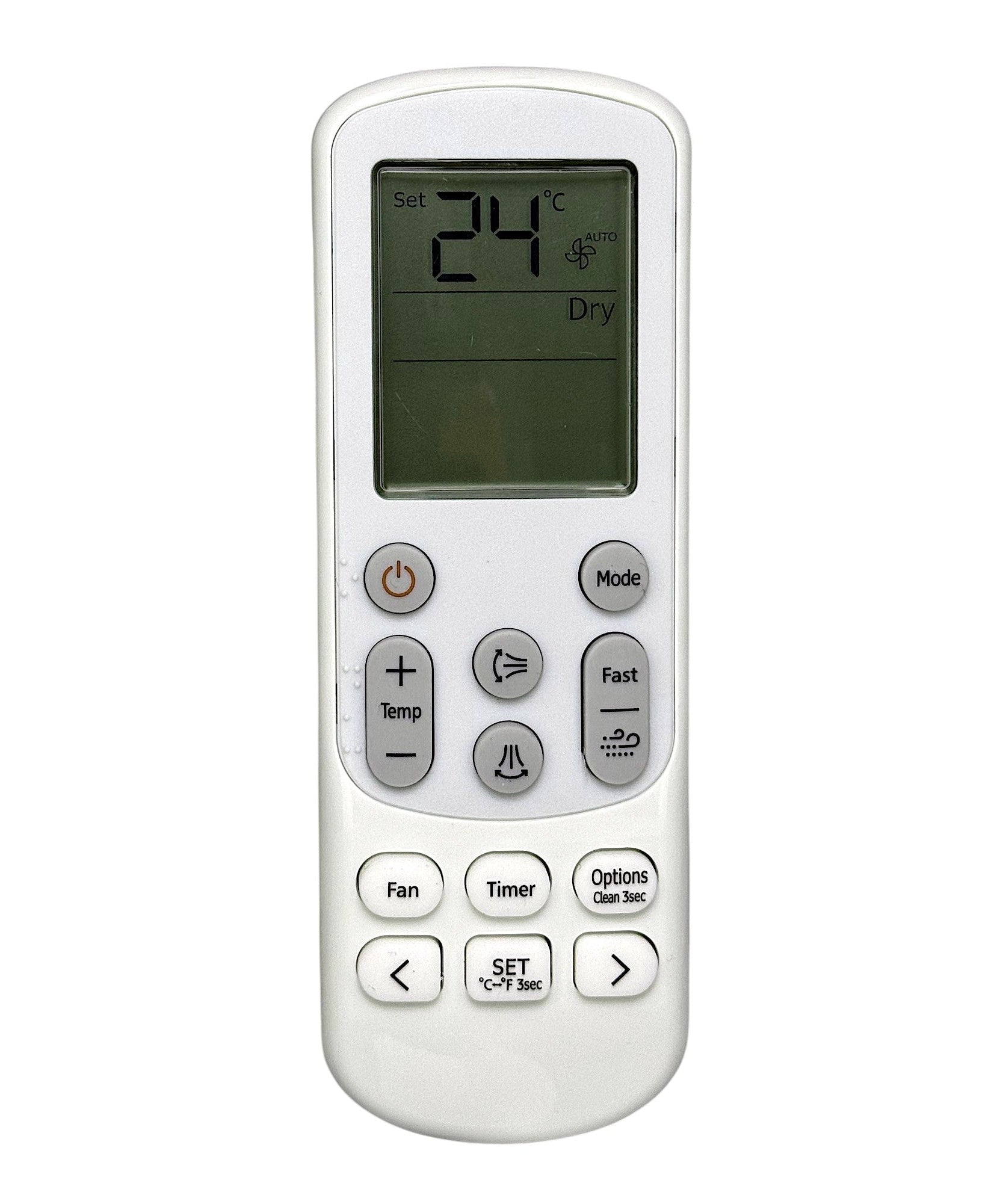ANDERIC DB96-24901B / ARH5203 Replacement Air Conditioner Remote Control for Samsung Mini Split | LCD screen | Thermostatic - DB9624901B