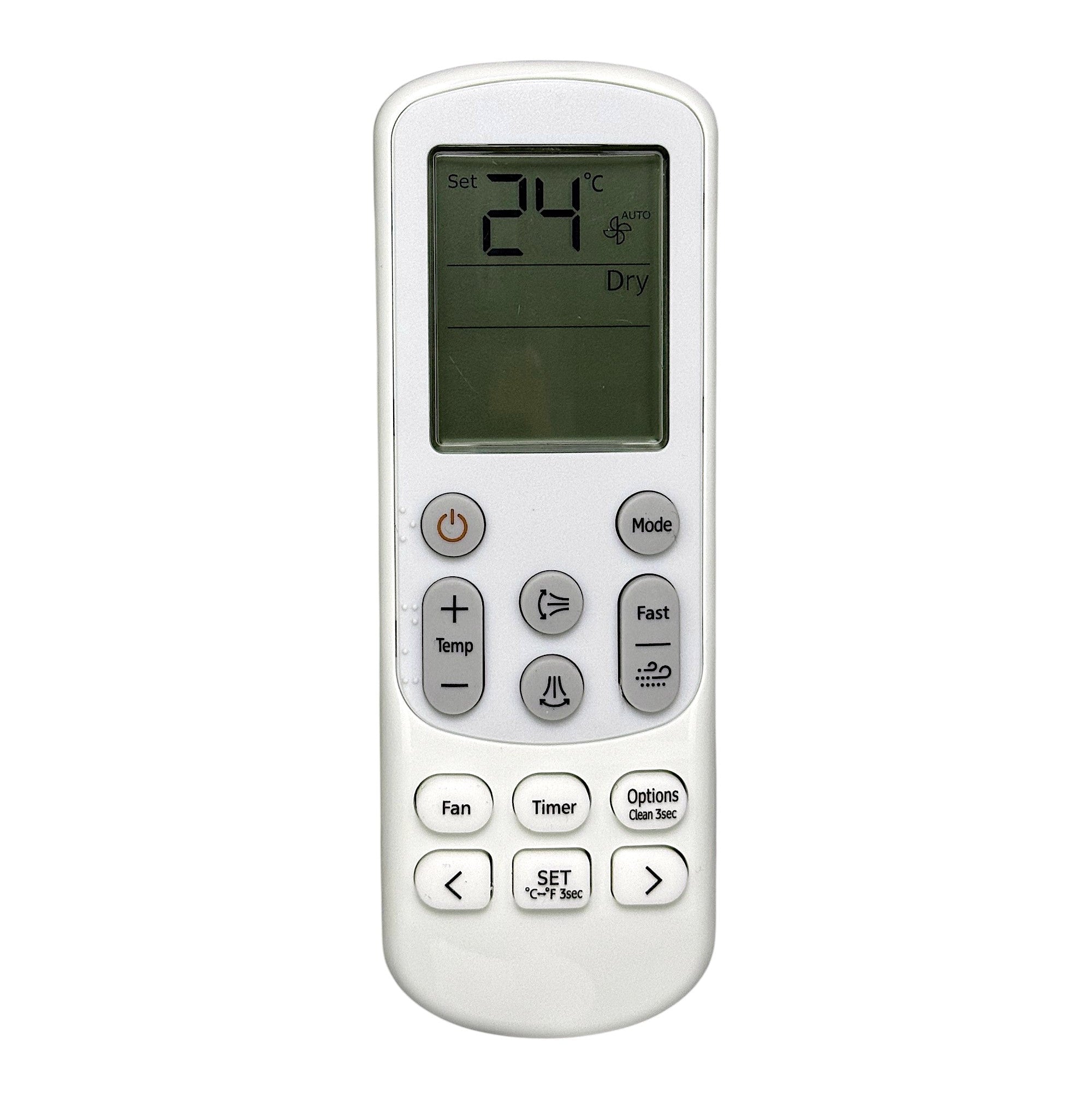 ANDERIC DB96-24901B / ARH5203 Replacement Air Conditioner Remote Control for Samsung Mini Split | LCD screen | Thermostatic - DB9624901B