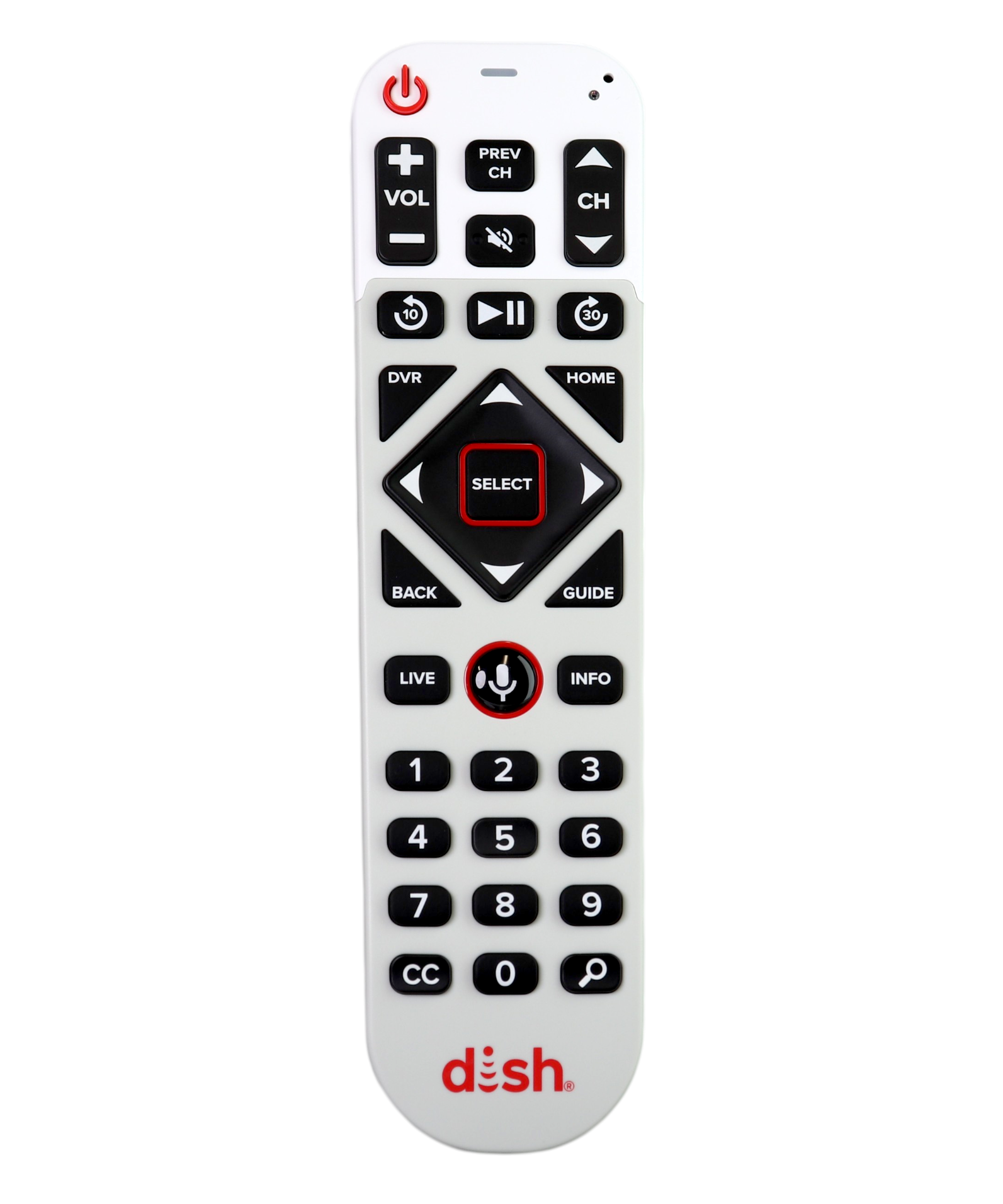 DISH 60.0 / RF4CE Satellite Box Remote Control with Voice - 60.0-VOICE