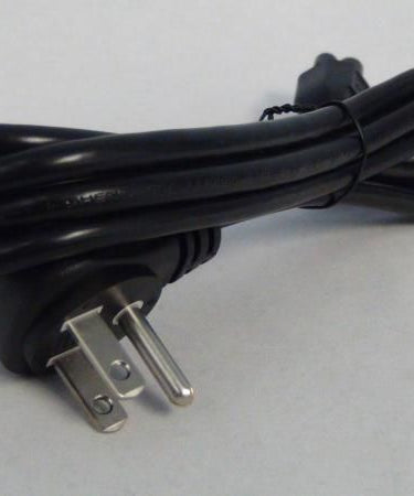 LG EAD62348802 TV Power Cord | 3-Prong | Right-Angle Male to Straight Female | 125V AC - EAD62348802