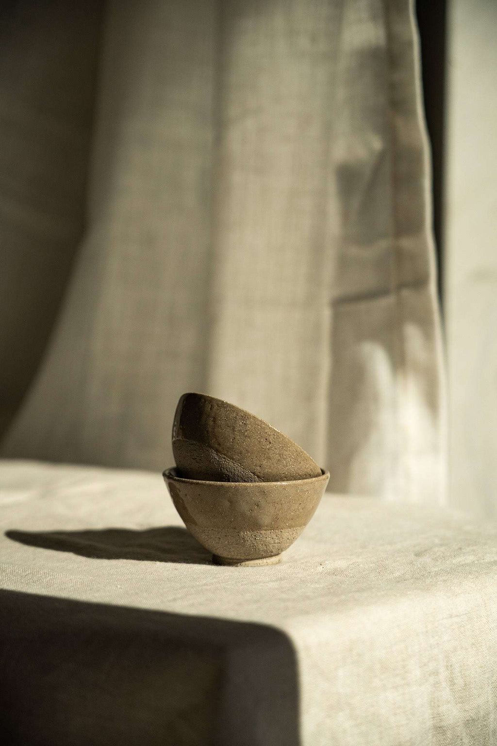 Handmade Stoneware Small Tea Cup – Gray with Speckles