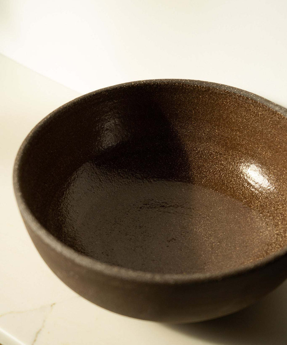 Steingut Große Obstschale „Pumpernickel“