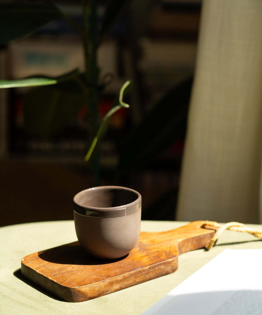 Handgemachte Espressotasse aus Porzellan